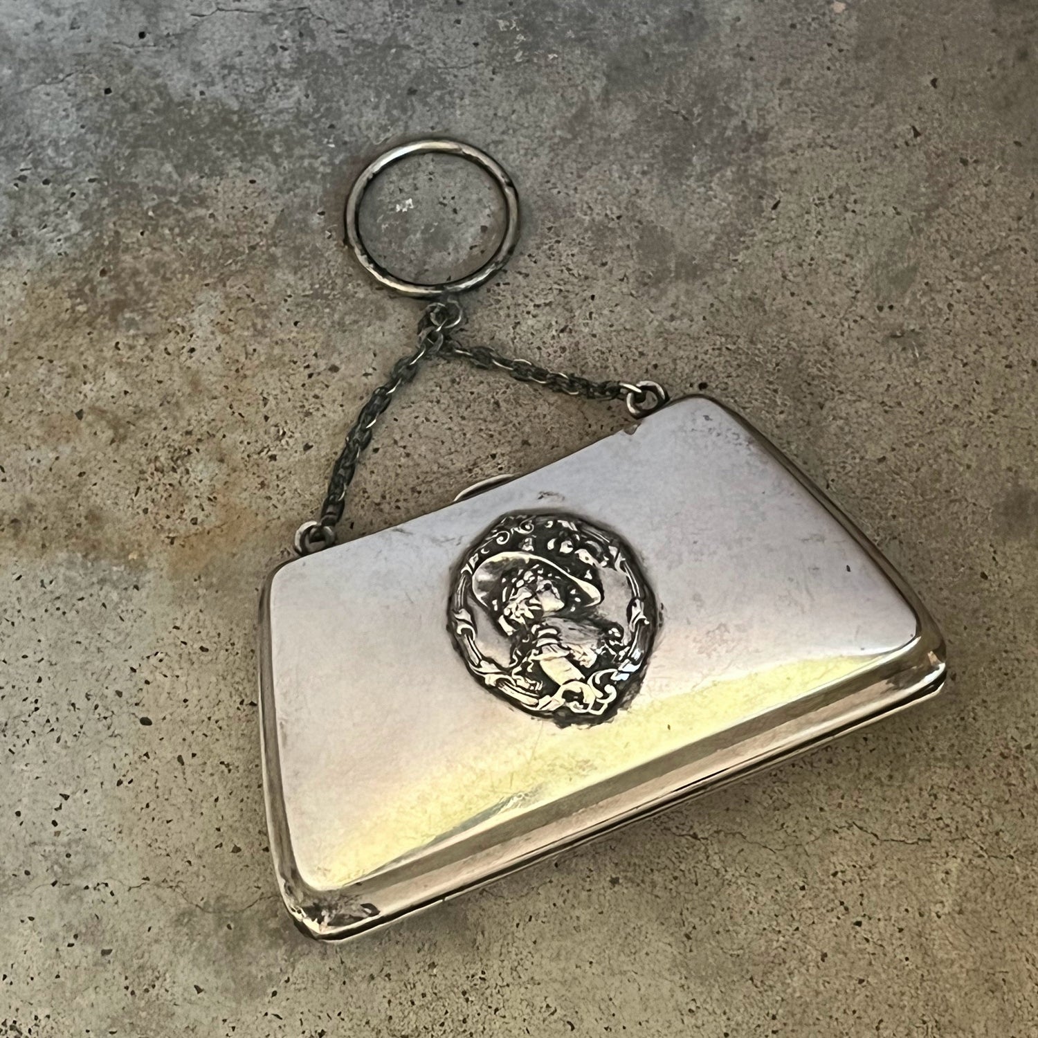 c. 1910s Sterling Silver Chatelaine Purse by R. Blackinton &amp; Co.