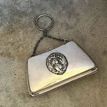 c. 1910s Sterling Silver Chatelaine Purse by R. Blackinton &amp; Co.