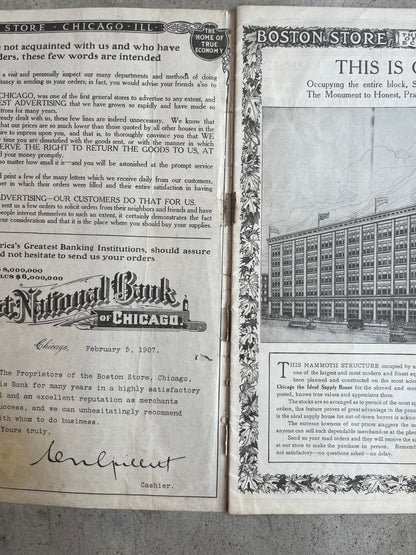 1908 Spring &amp; Summer Catalog | Boston Store Chicago