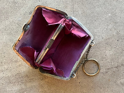 c. 1910s Sterling Silver Chatelaine Purse by R. Blackinton &amp; Co.