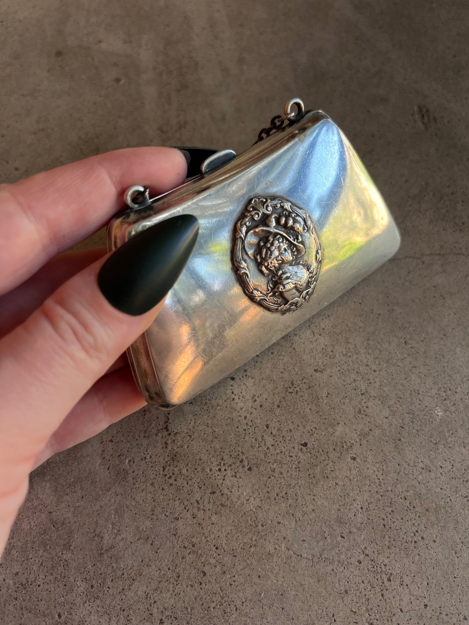c. 1910s Sterling Silver Chatelaine Purse by R. Blackinton &amp; Co.
