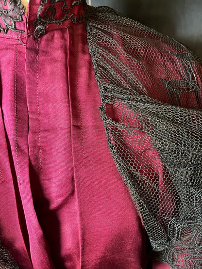 RESERVED | Early 1900s Edwardian Silk Tea Gown