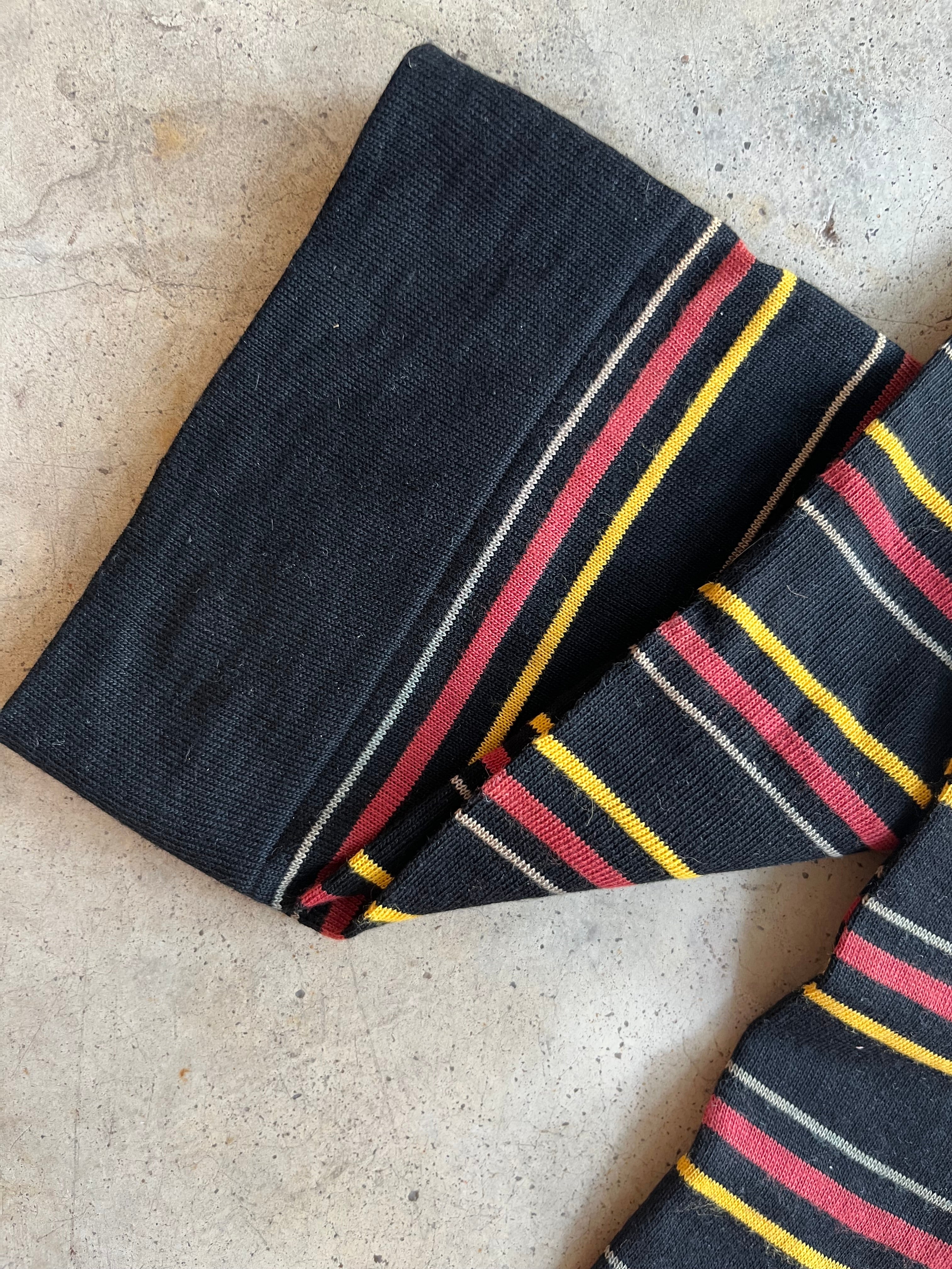 Late 19th-Early 20th c. Striped Cotton Stockings