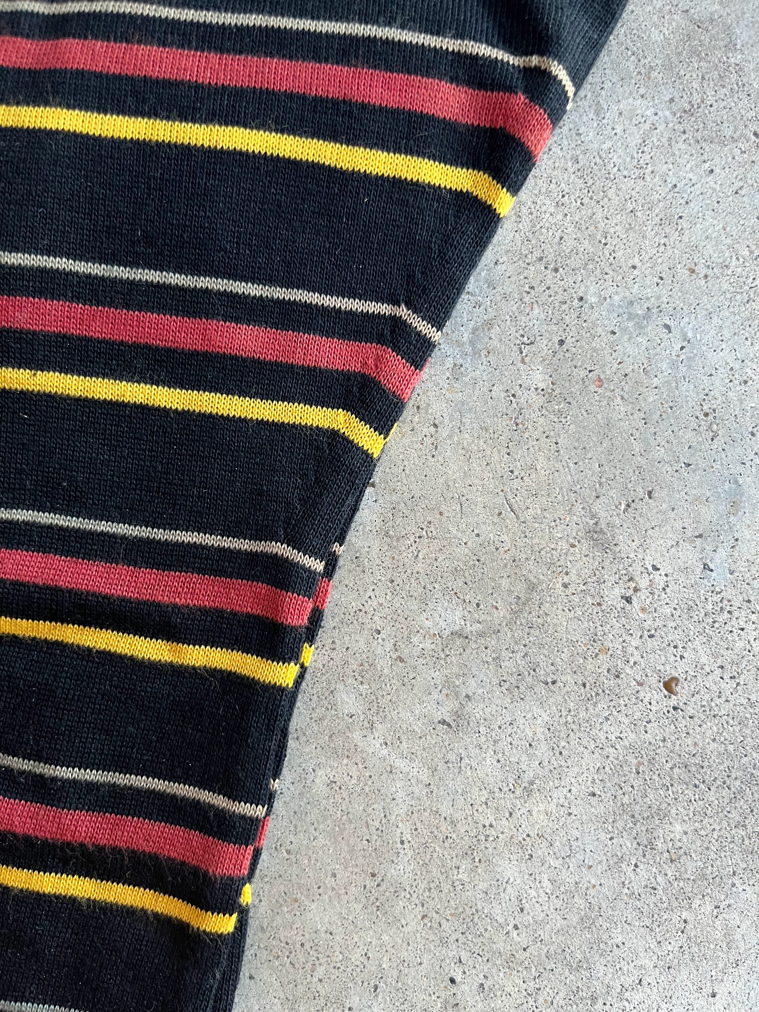 Late 19th-Early 20th c. Striped Cotton Stockings
