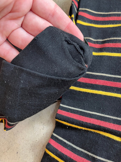 Late 19th-Early 20th c. Striped Cotton Stockings