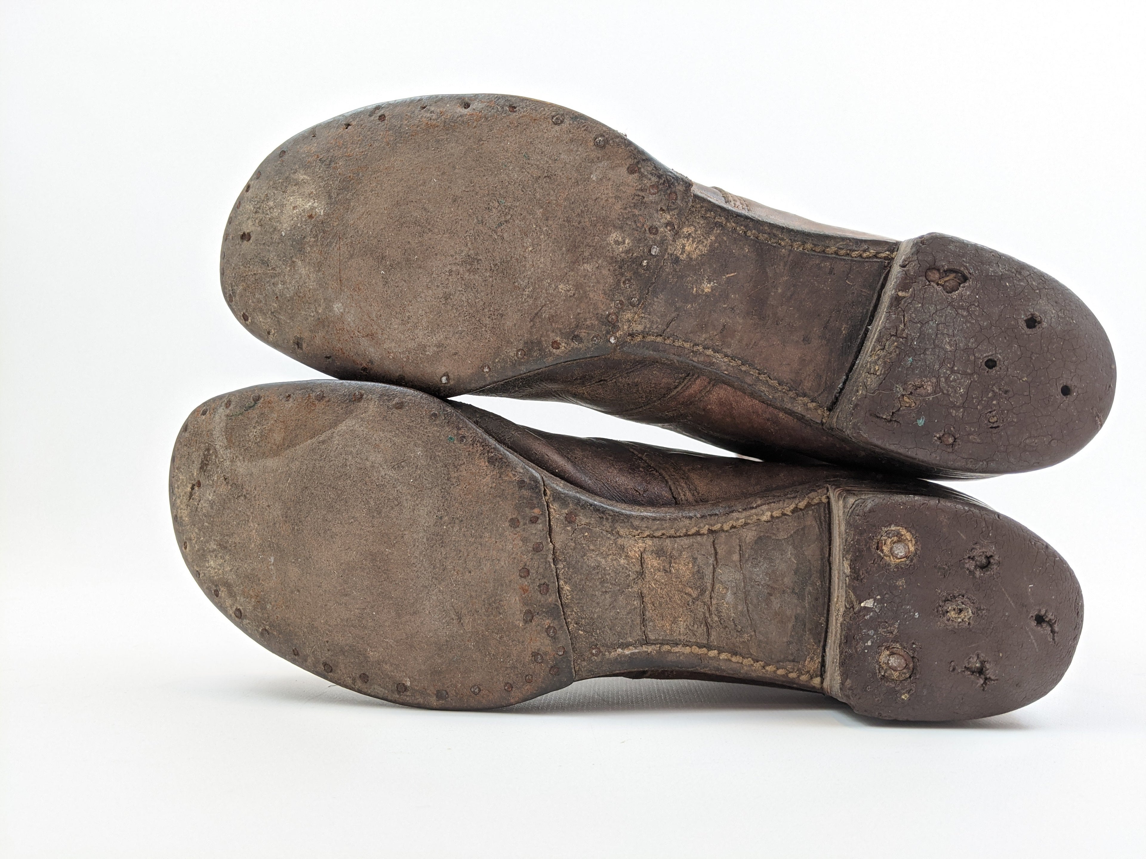 1900s-1910s Tall Brown Lace Up Boots | Approx Size 7-7.5