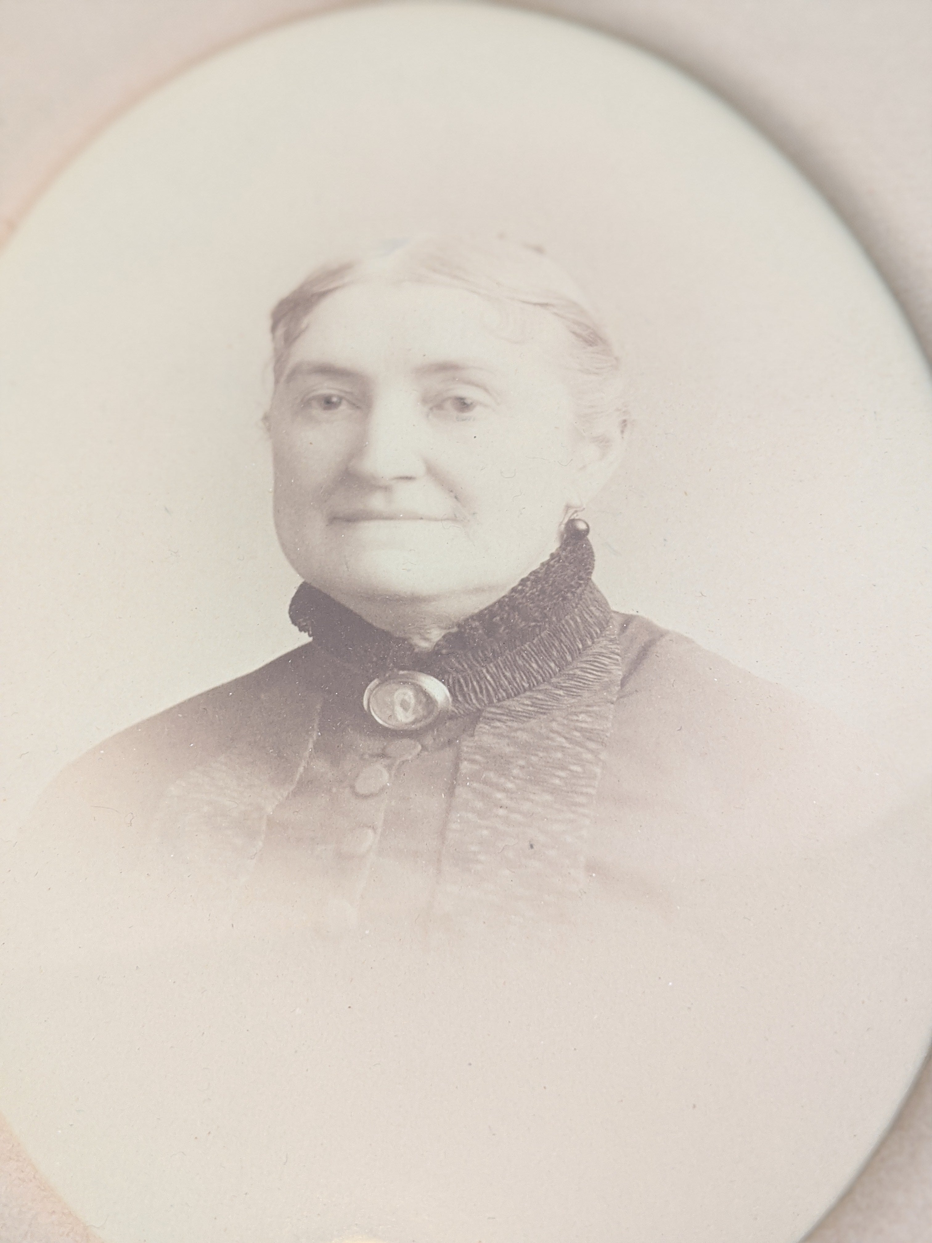 Large Antique Framed Photograph of a Lady