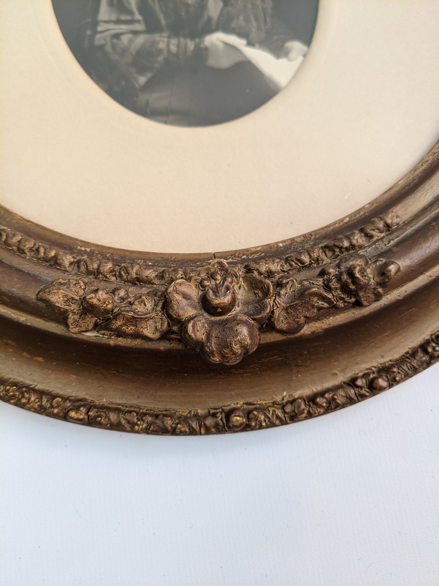 Antique Ornate Framed Photograph of a Lady
