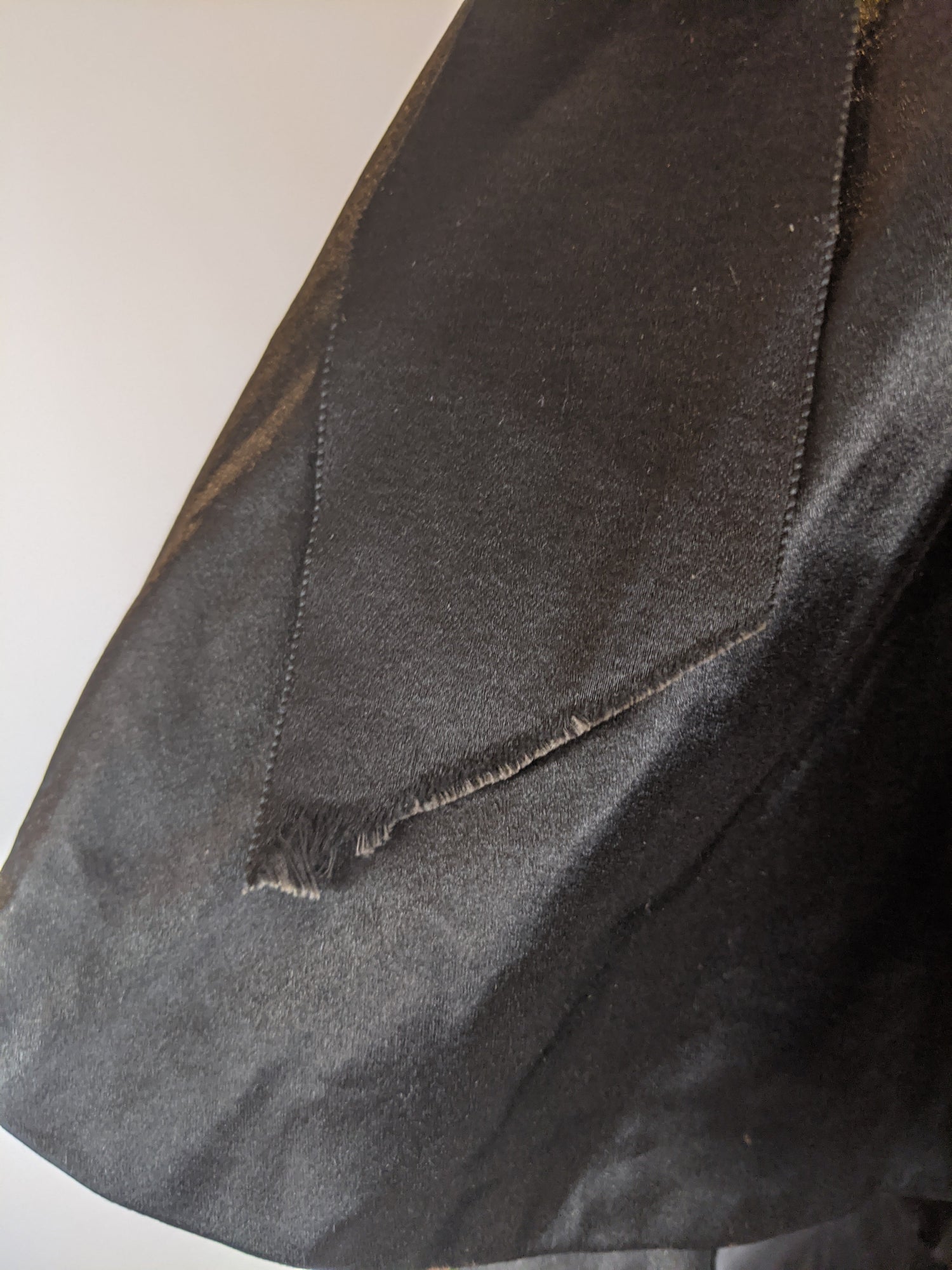 Victorian Black Silk Beaded Capelet