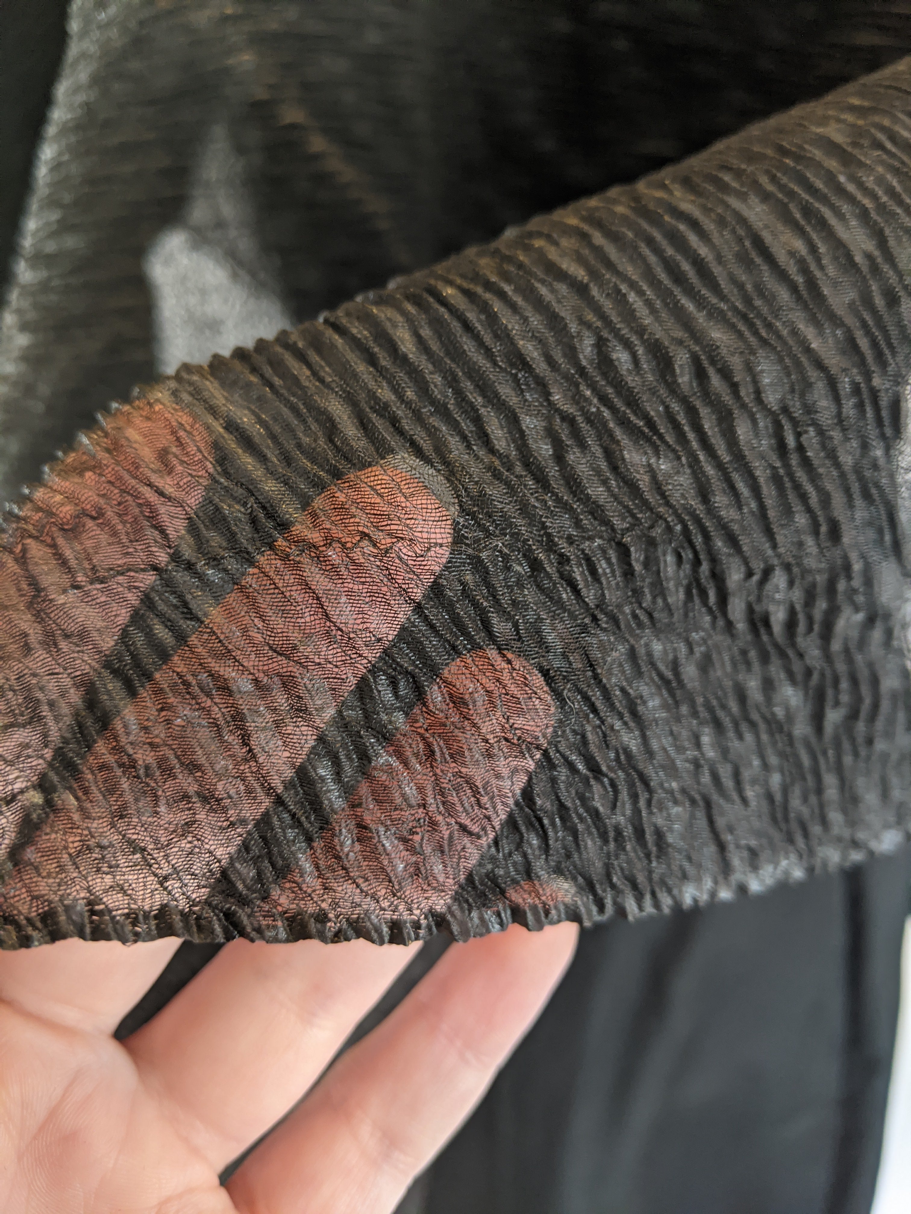 Mid-Late 19th Century Crape Mourning Veil
