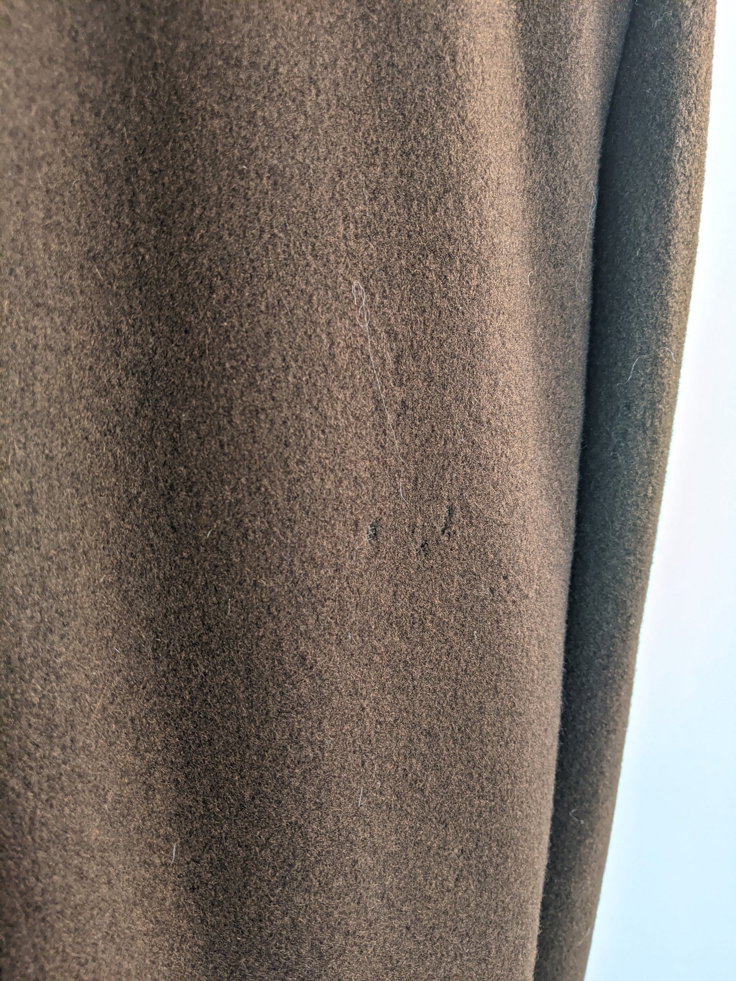 1940s Chocolate Brown Wool Coat