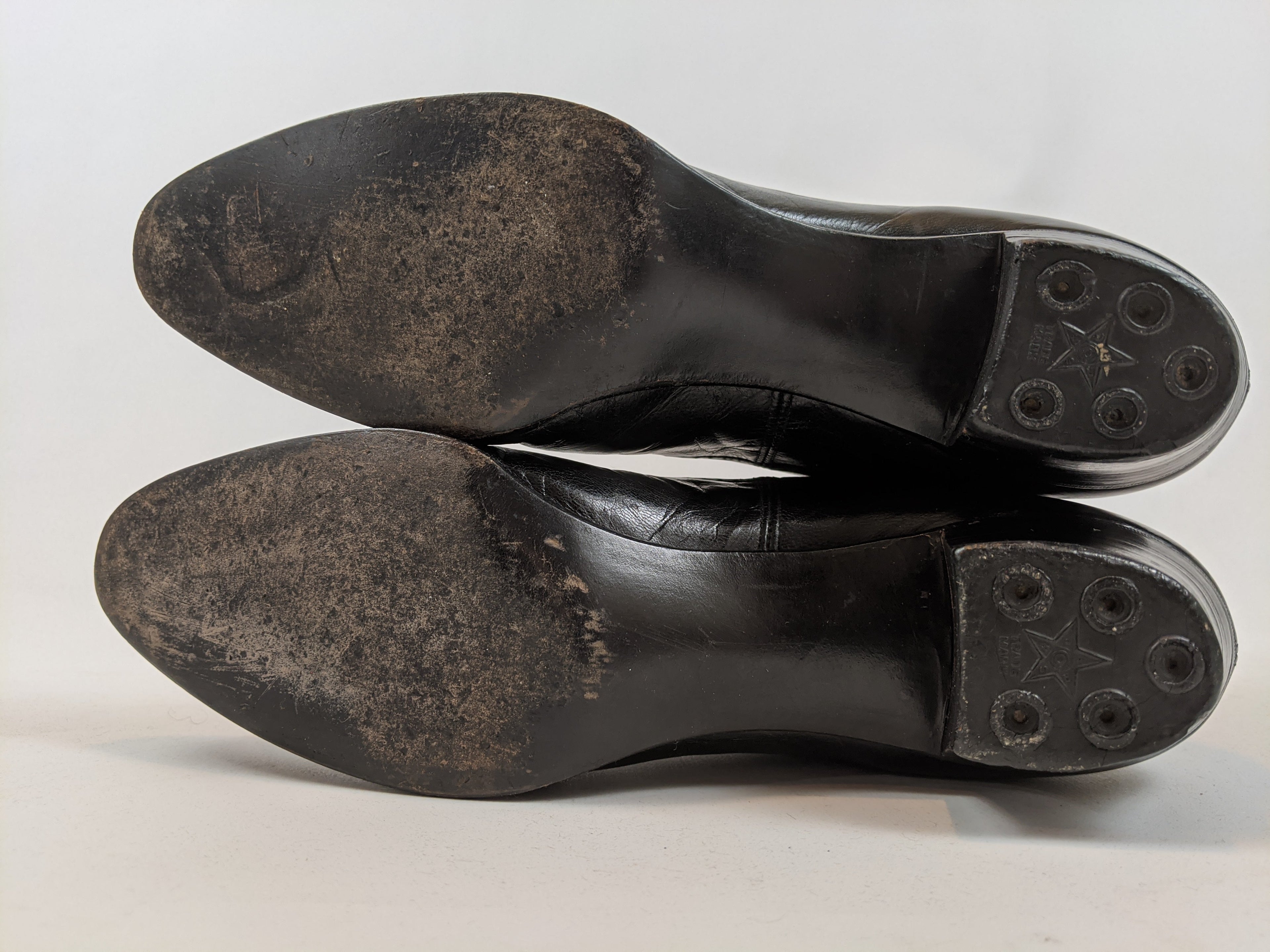 1910s-1920s Black Lace Up Boots | Approx Sz 8.5-9