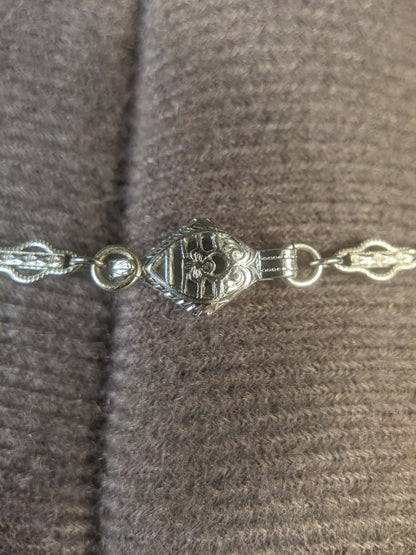 Art Deco Camphor Glass Necklace