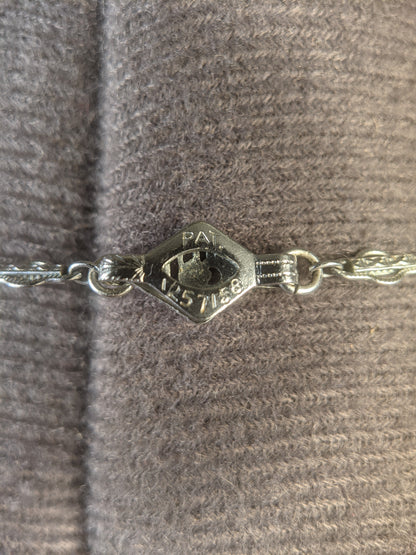 Art Deco Camphor Glass Necklace
