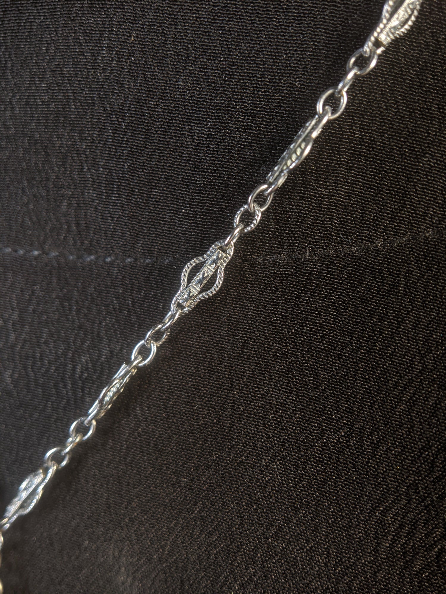 Art Deco Camphor Glass Necklace