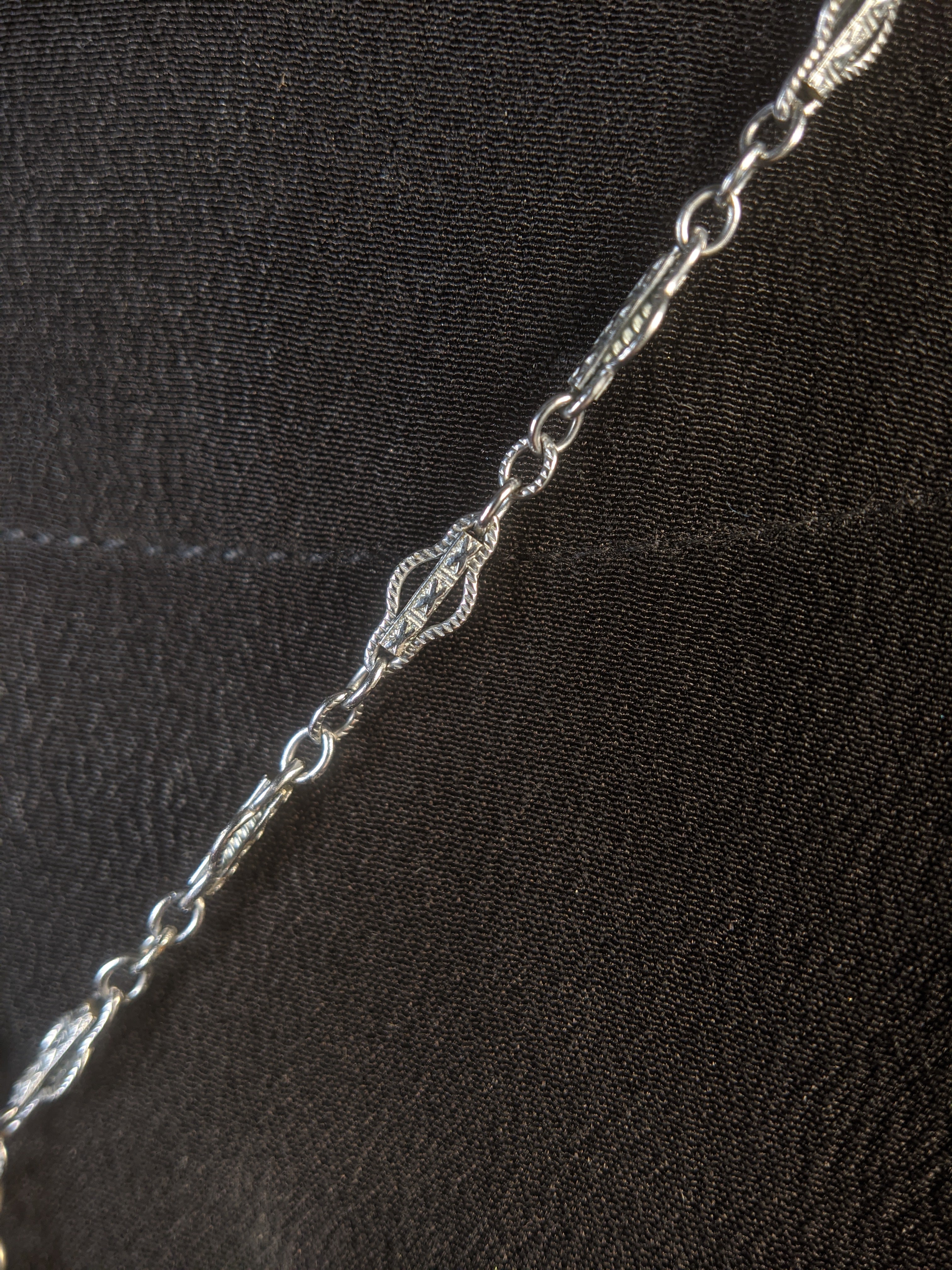 Art Deco Camphor Glass Necklace