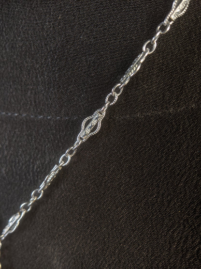 Art Deco Camphor Glass Necklace