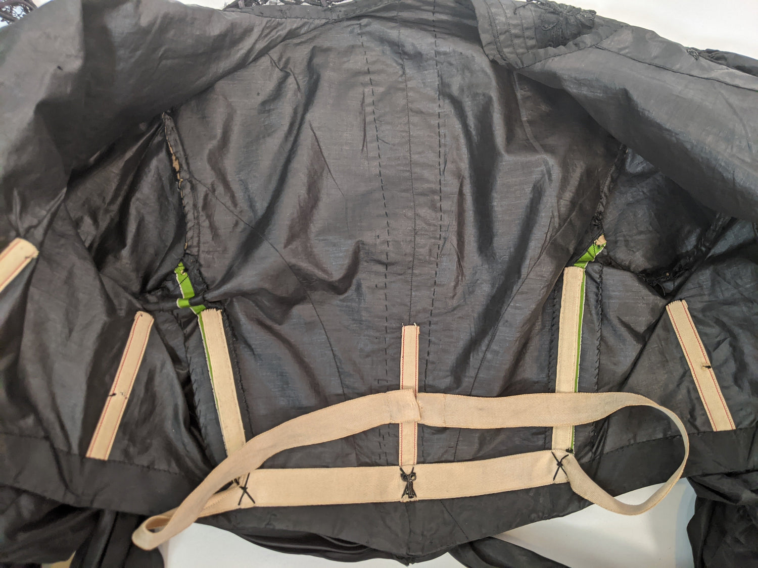 1890s Black Taffeta Bodice