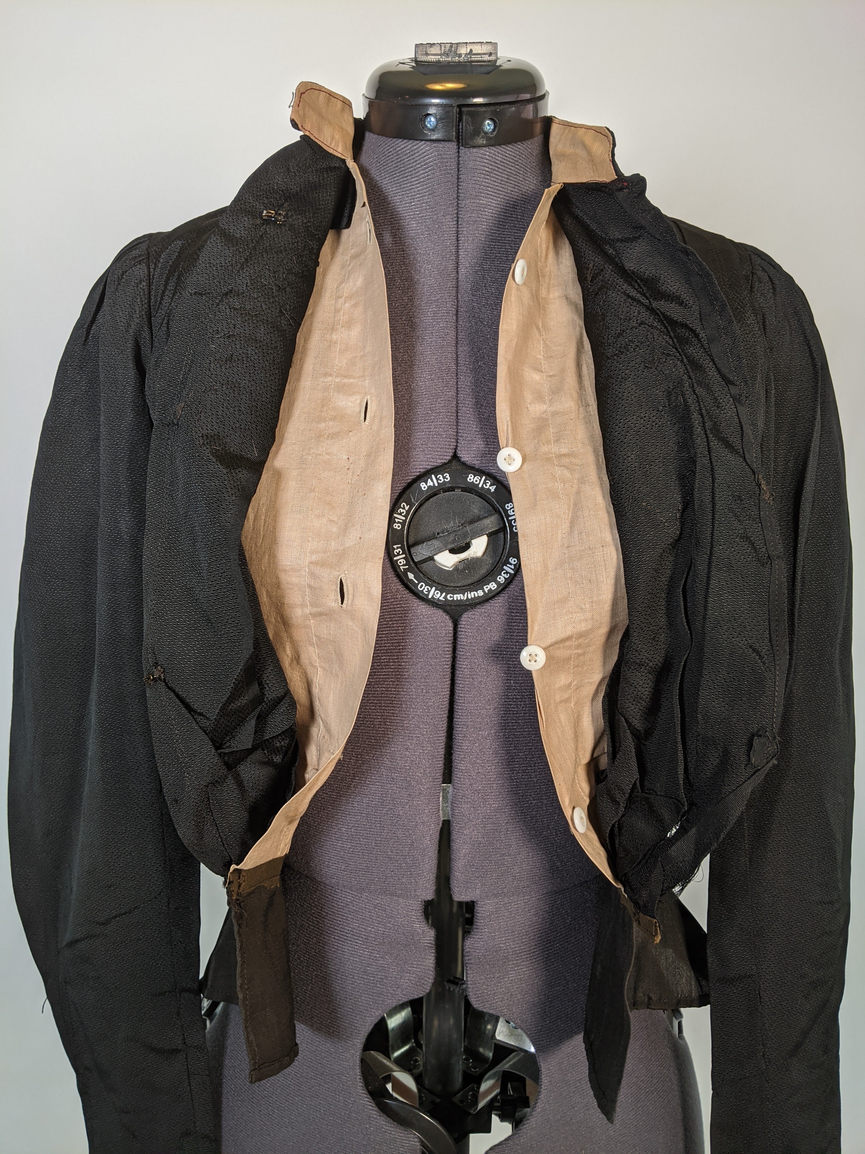 Late Victorian Mourning Bodice | Grape Motif