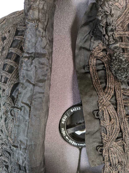 Victorian Black Tape Lace Cape