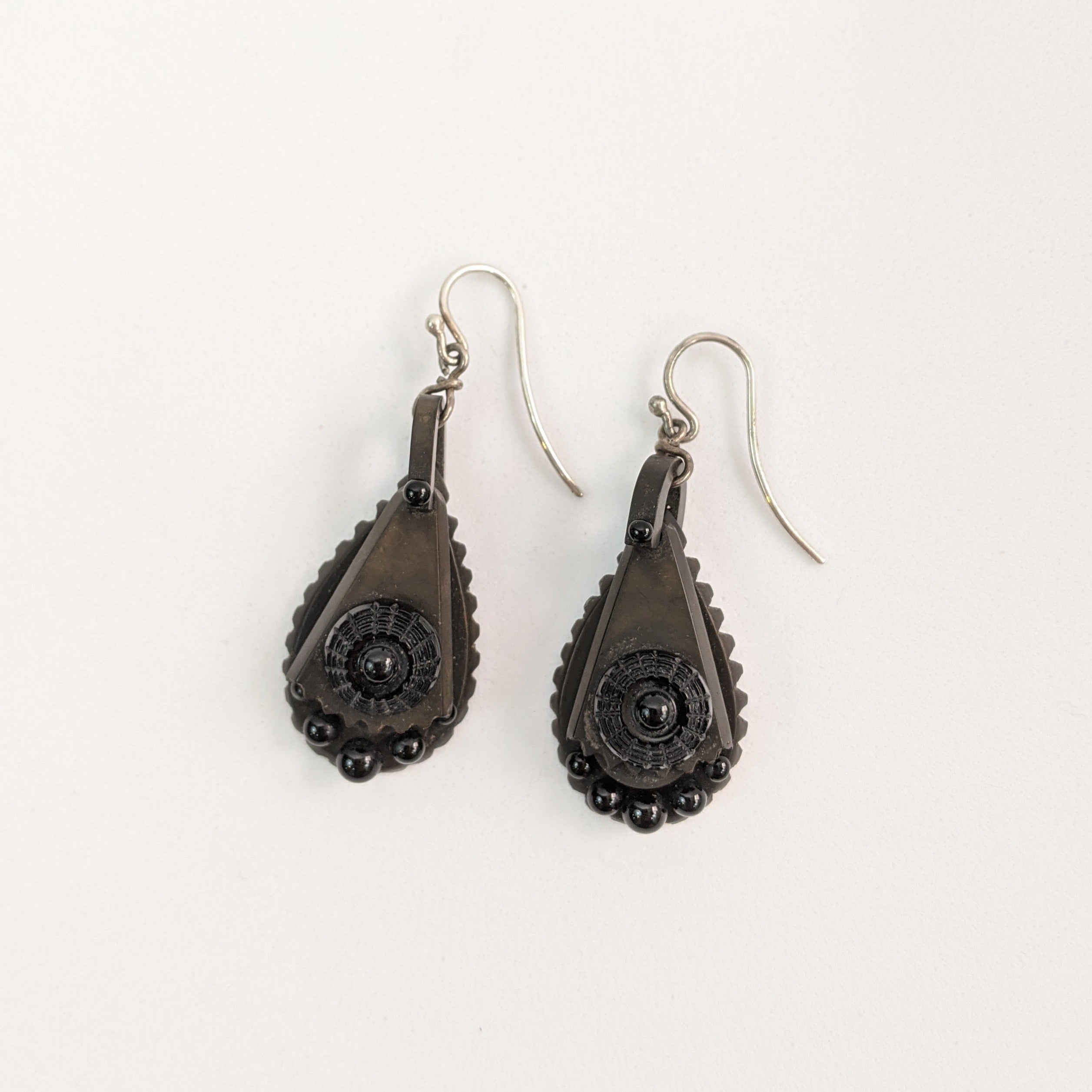 Victorian Vulcanite Earrings