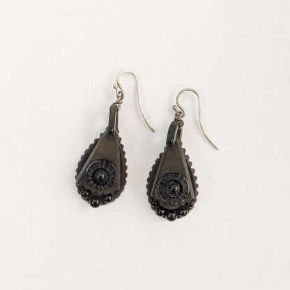 Victorian Vulcanite Earrings
