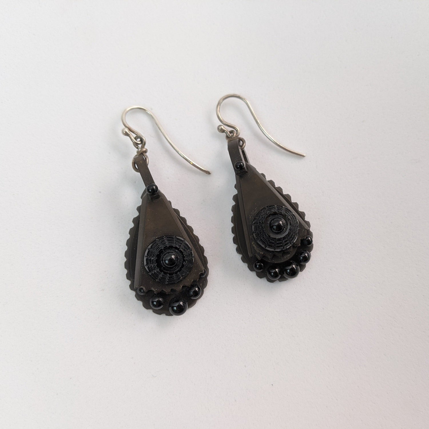 Victorian Vulcanite Earrings