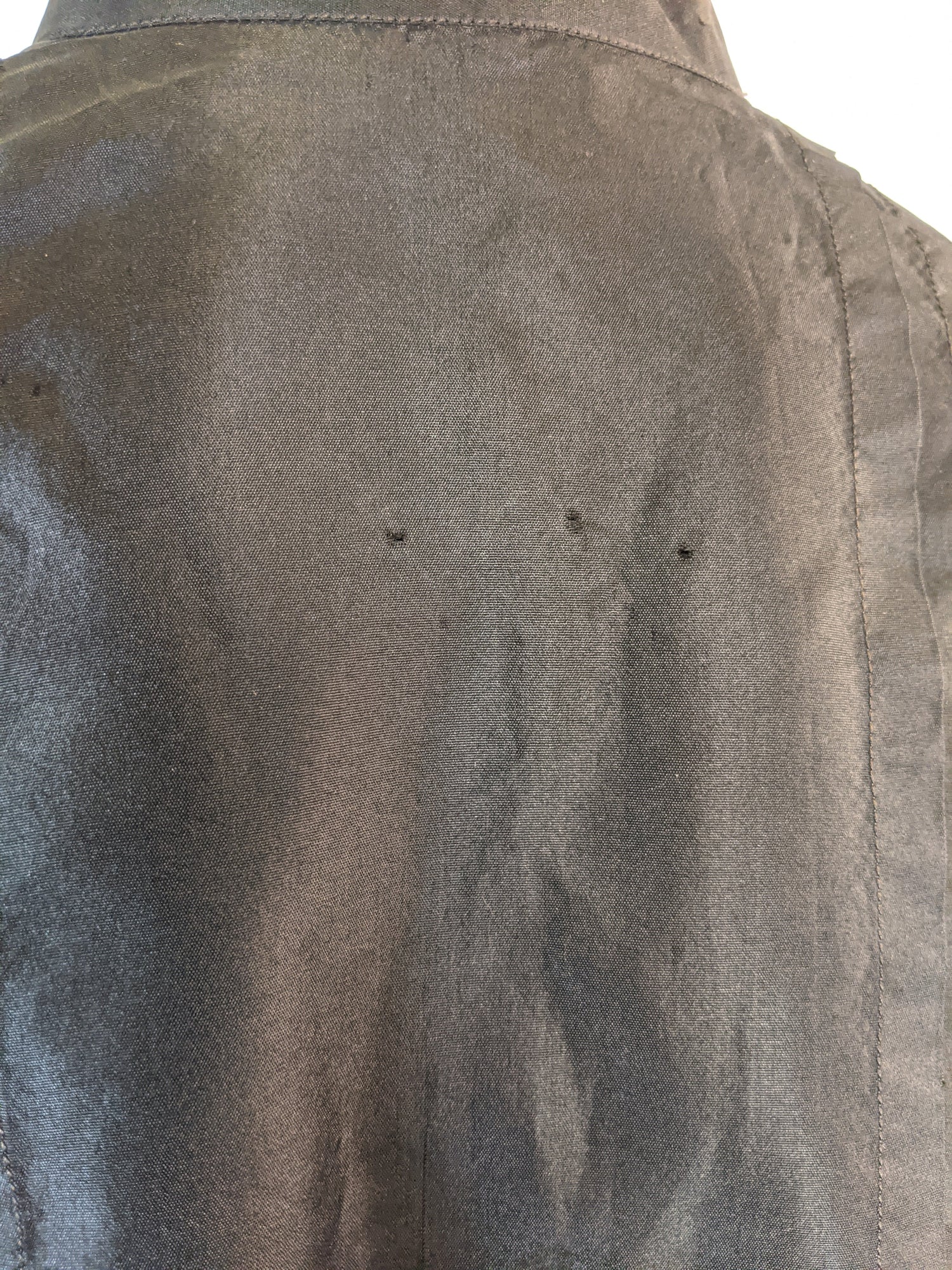 Edwardian Black Taffeta Shirtwaist
