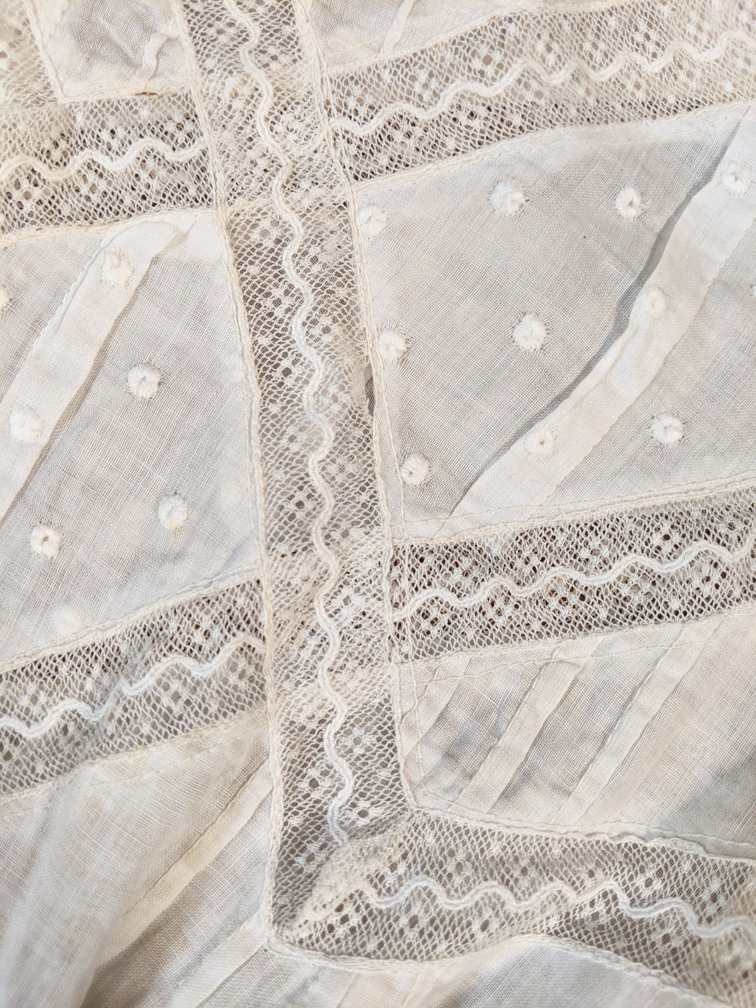 Edwardian Cotton + Lace Dress