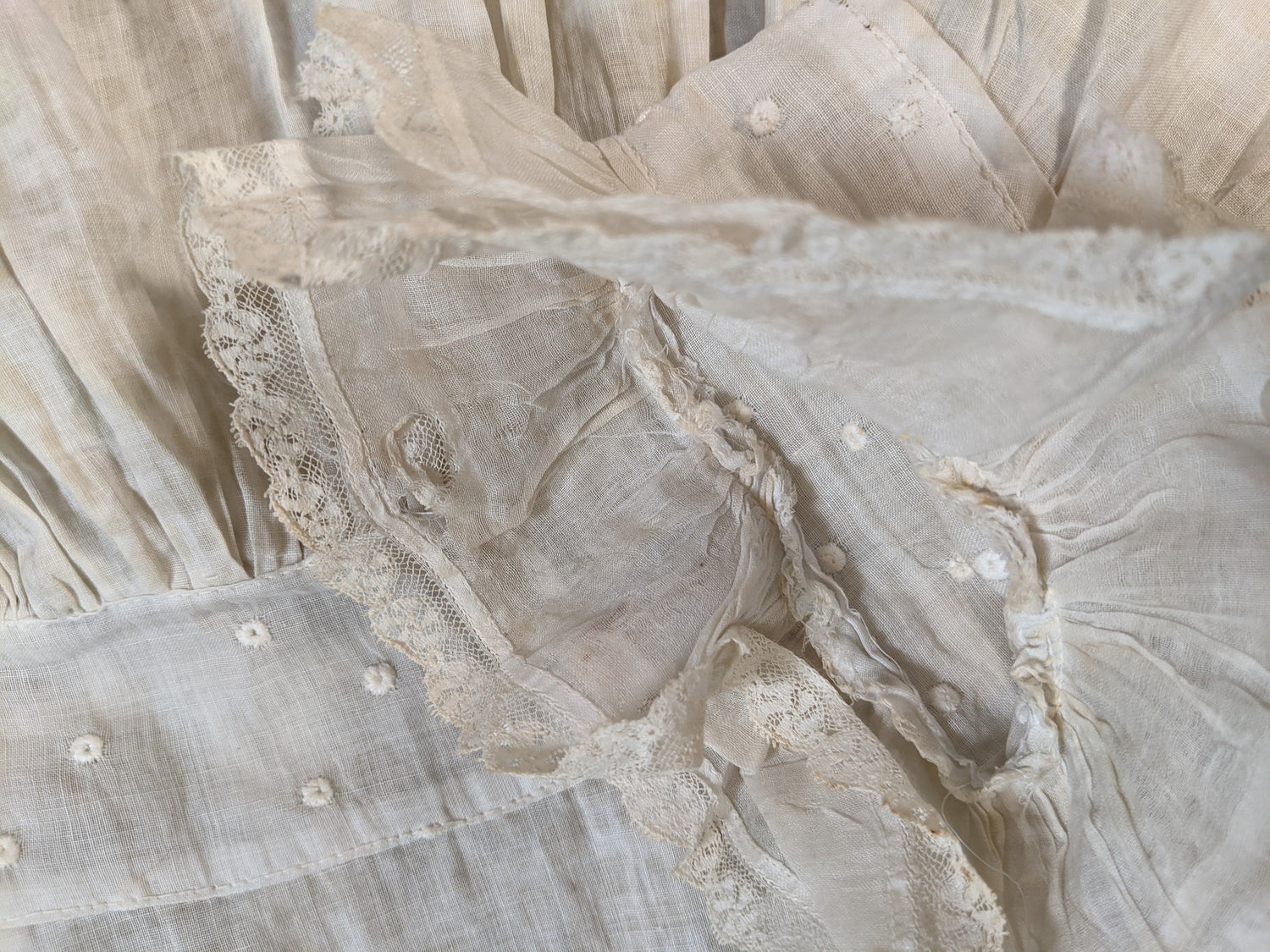 Edwardian Cotton + Lace Dress