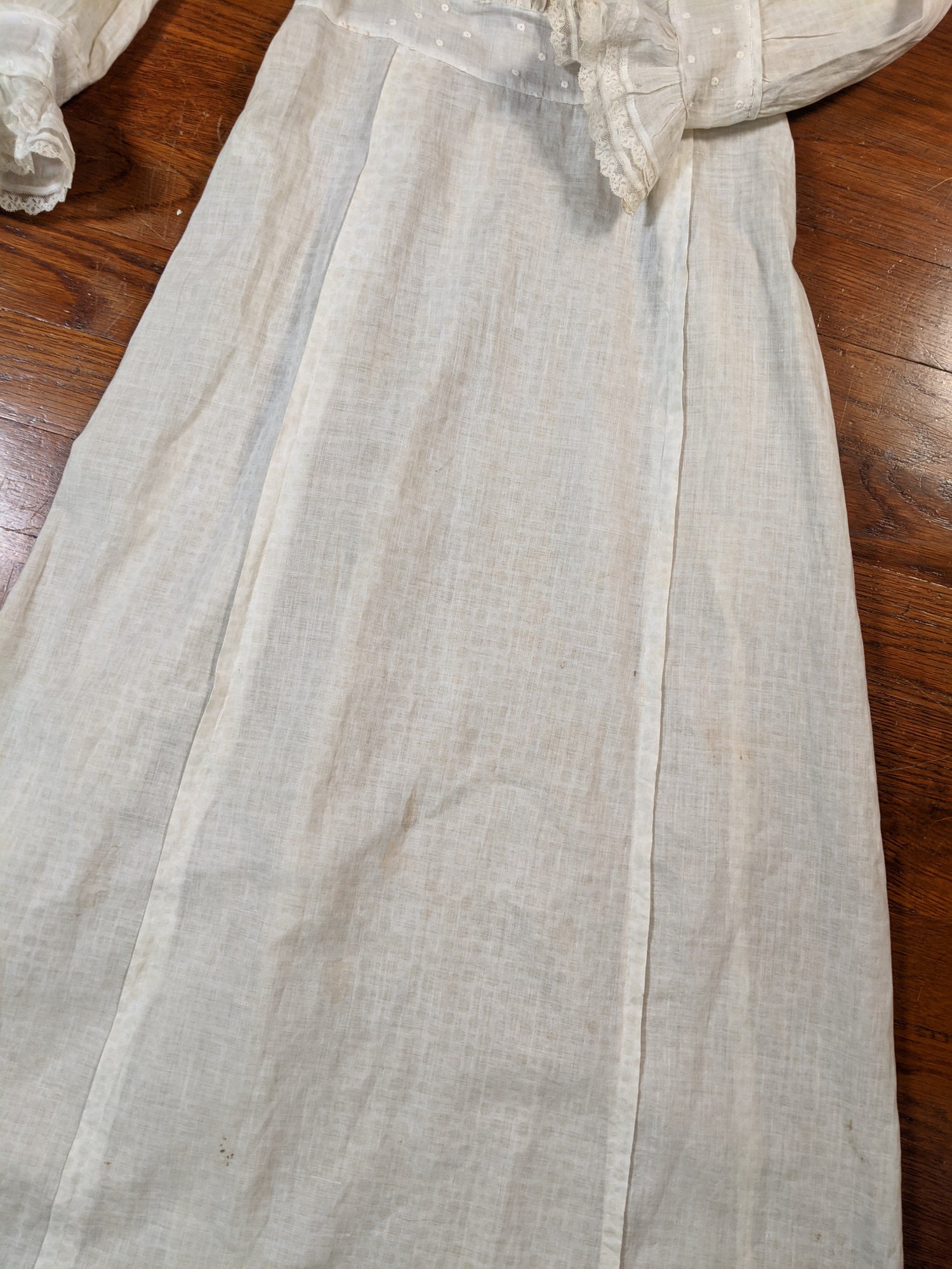 Edwardian Cotton + Lace Dress