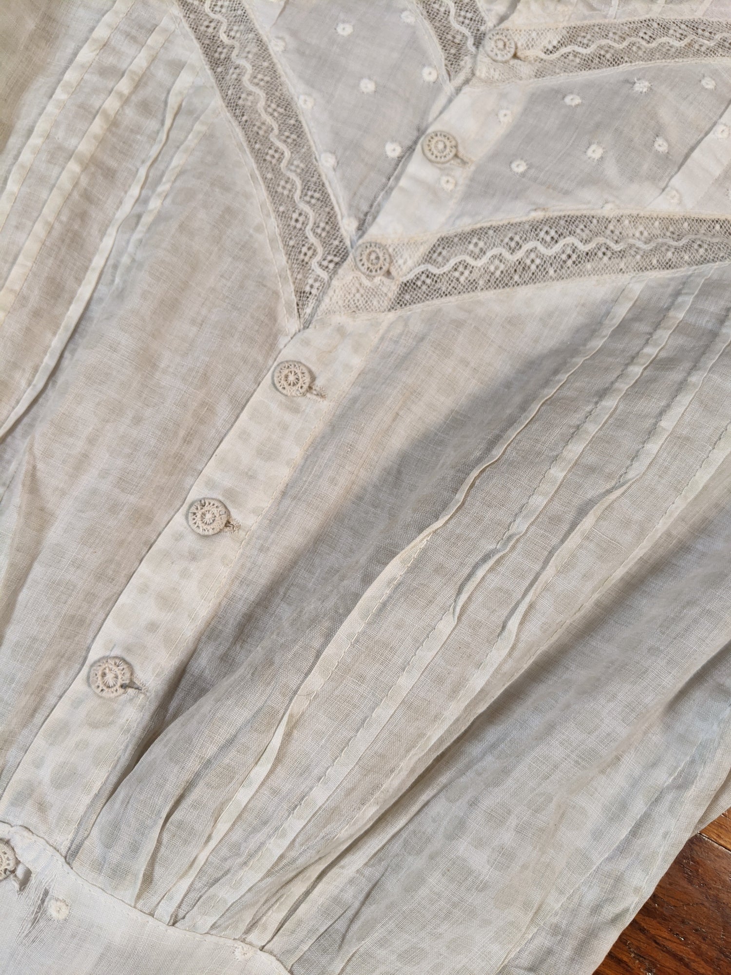 Edwardian Cotton + Lace Dress