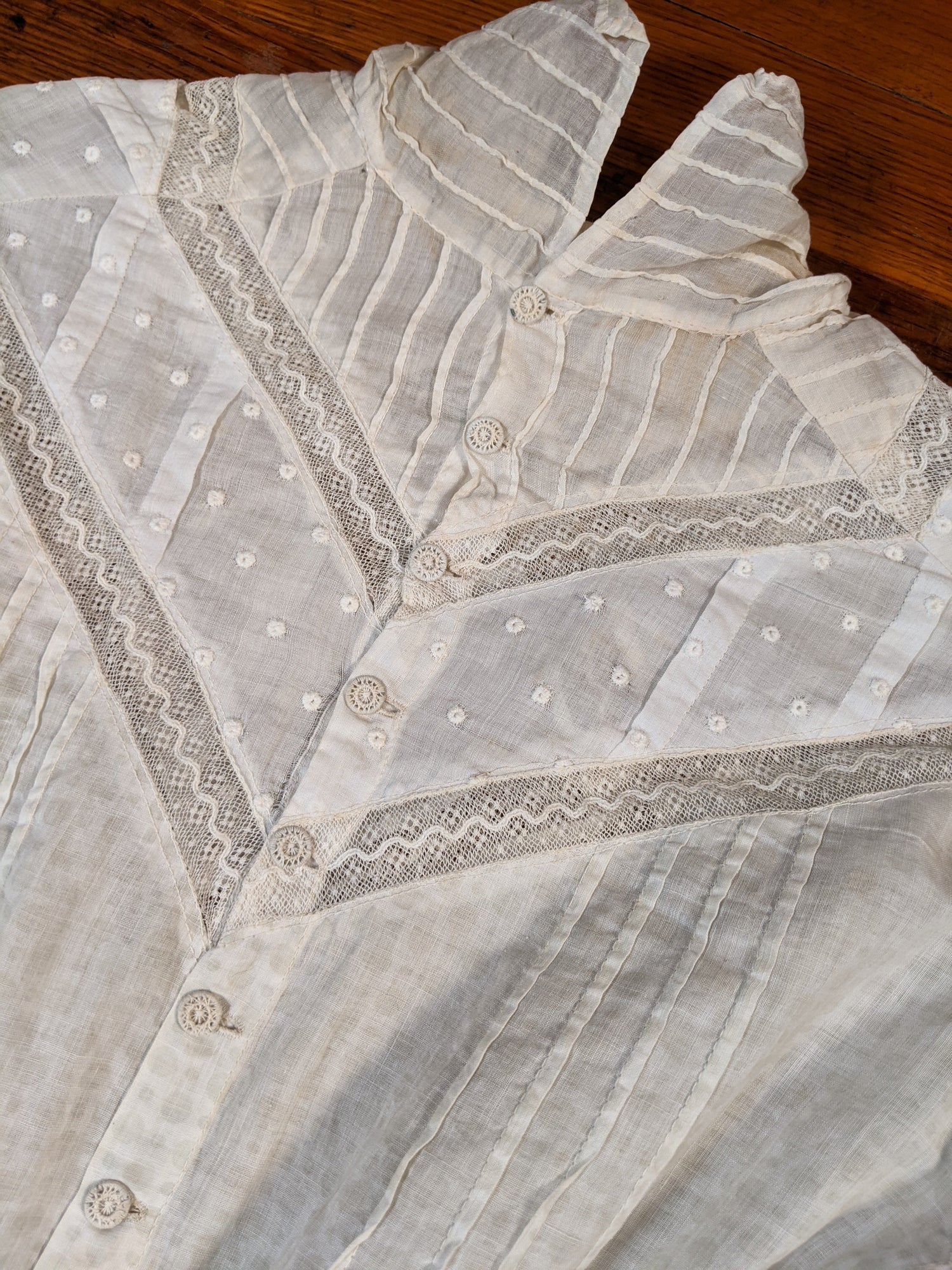 Edwardian Cotton + Lace Dress