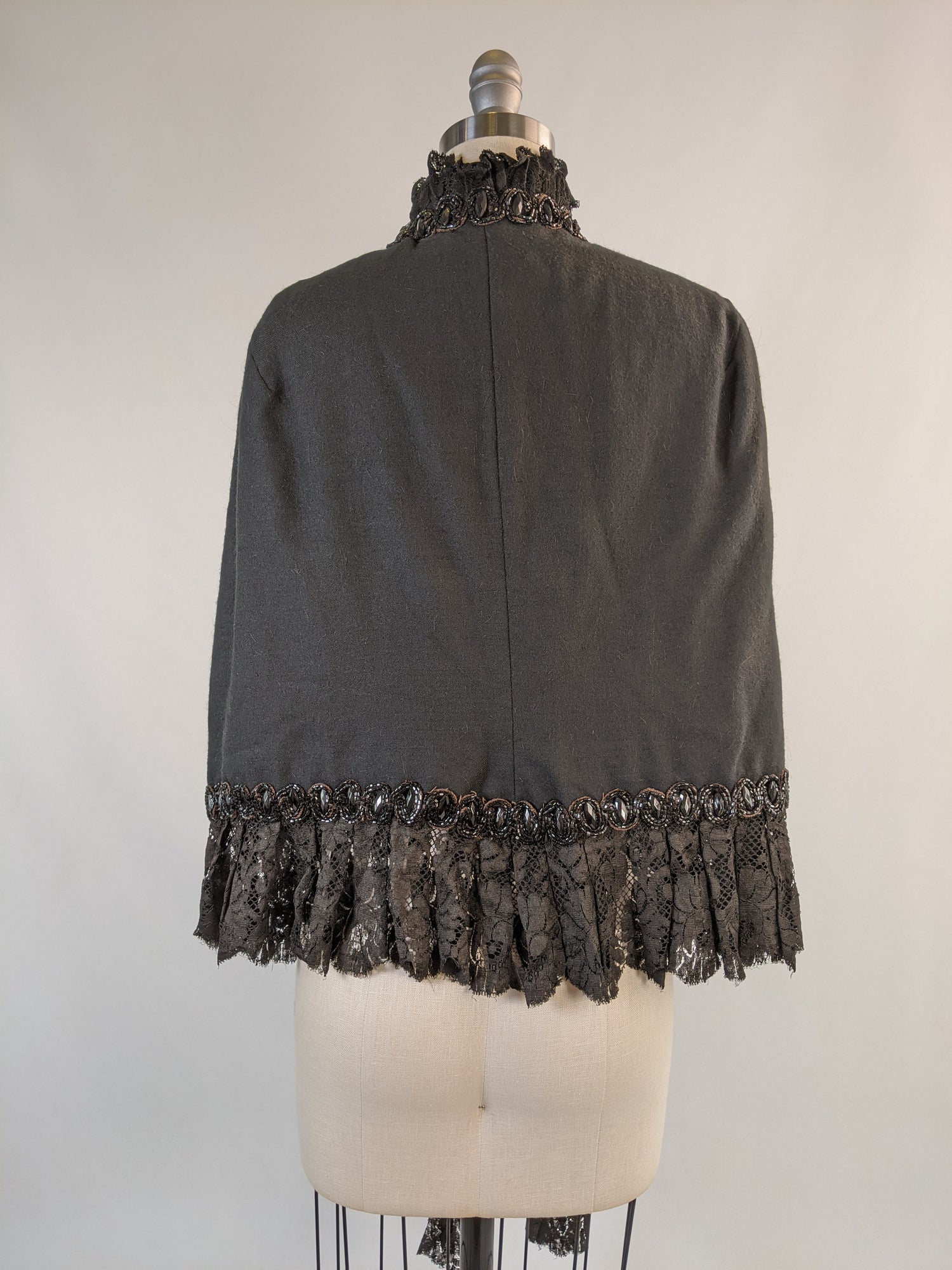 1880s Beaded Mantle