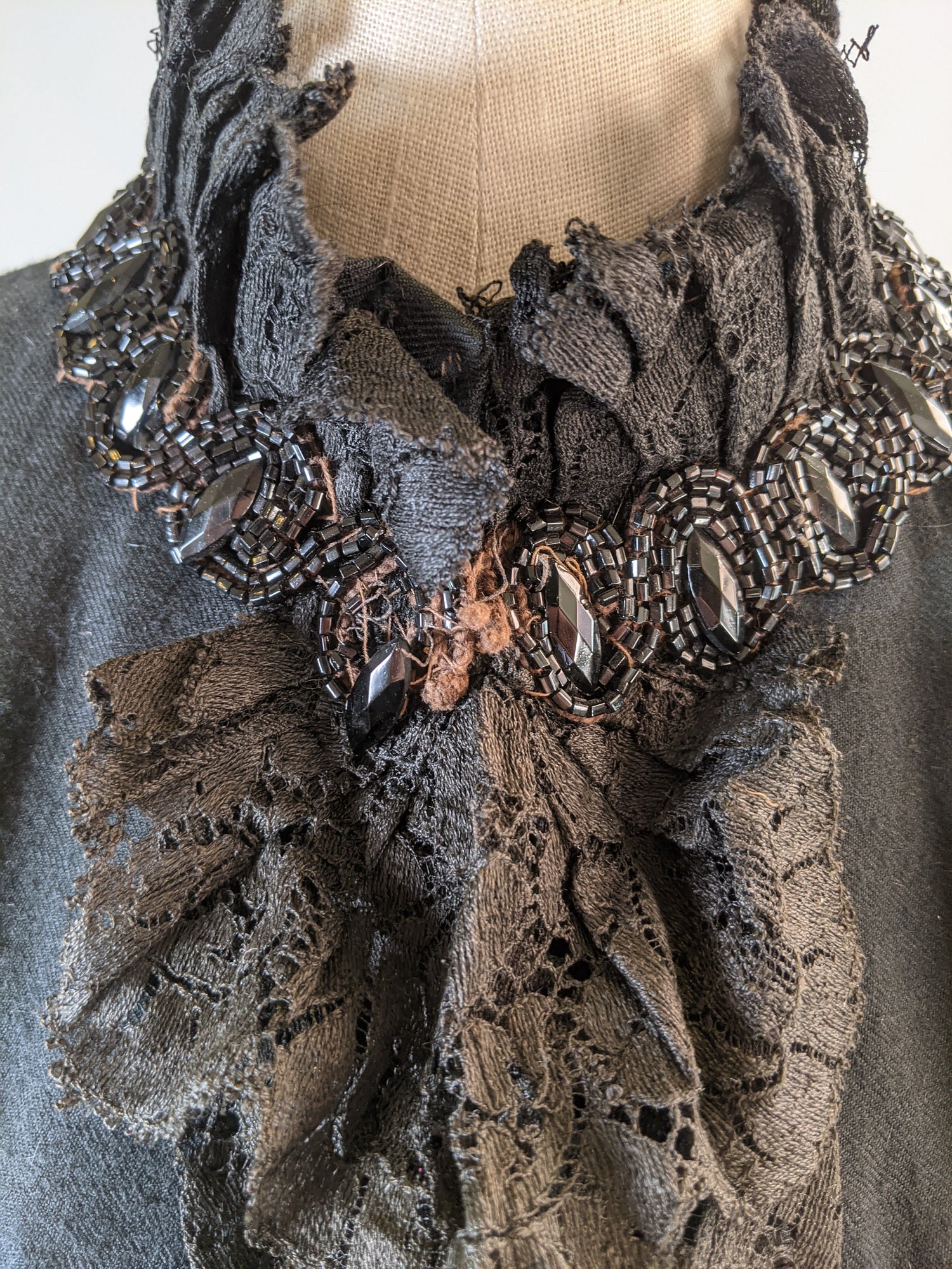 1880s Beaded Mantle