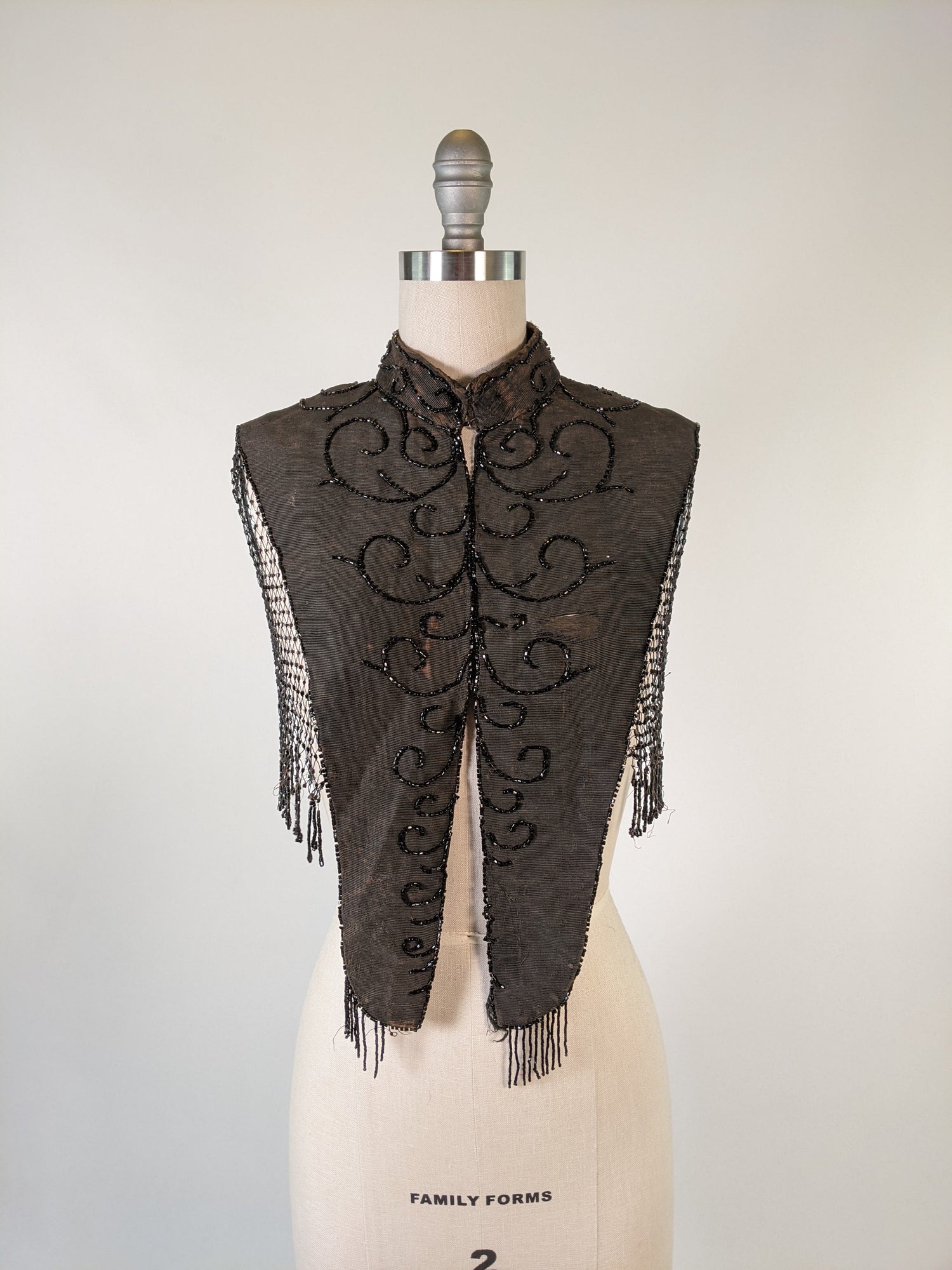 1880s Beaded Mantle
