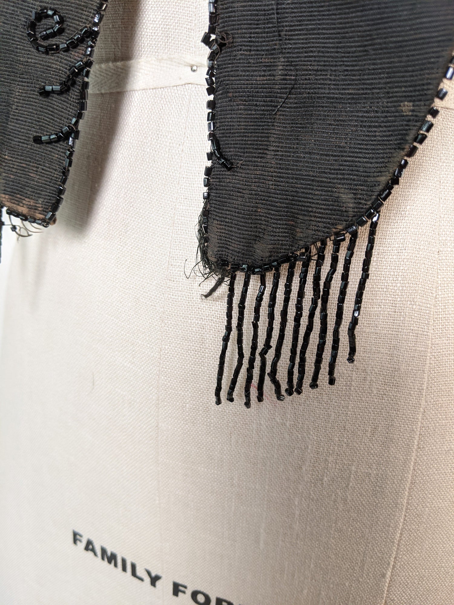 1880s Beaded Mantle