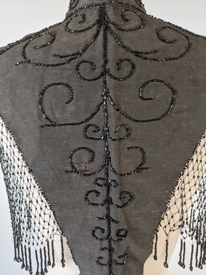 1880s Beaded Mantle