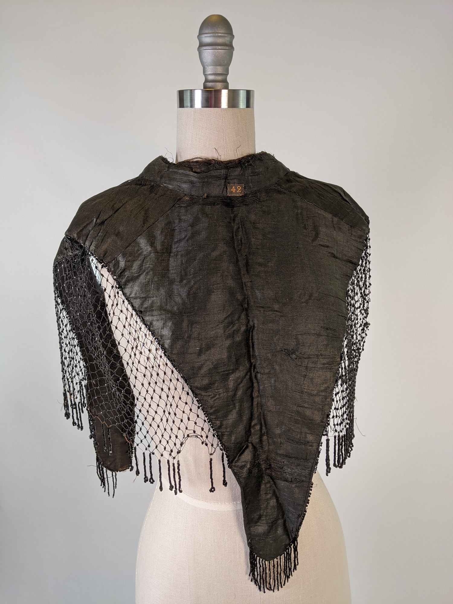 1880s Beaded Mantle