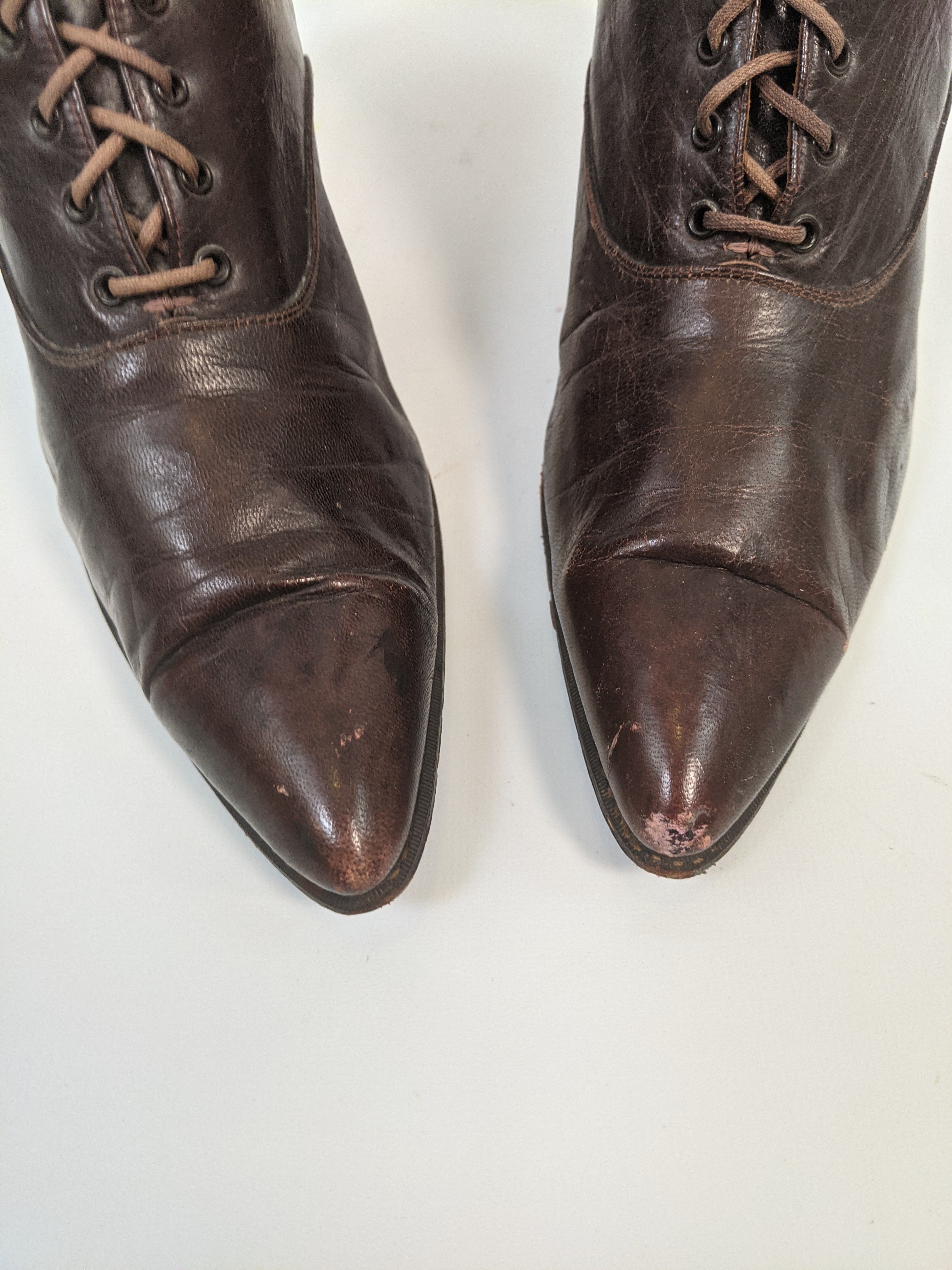 1910s-20s Brown Boots | Approx Sz 7
