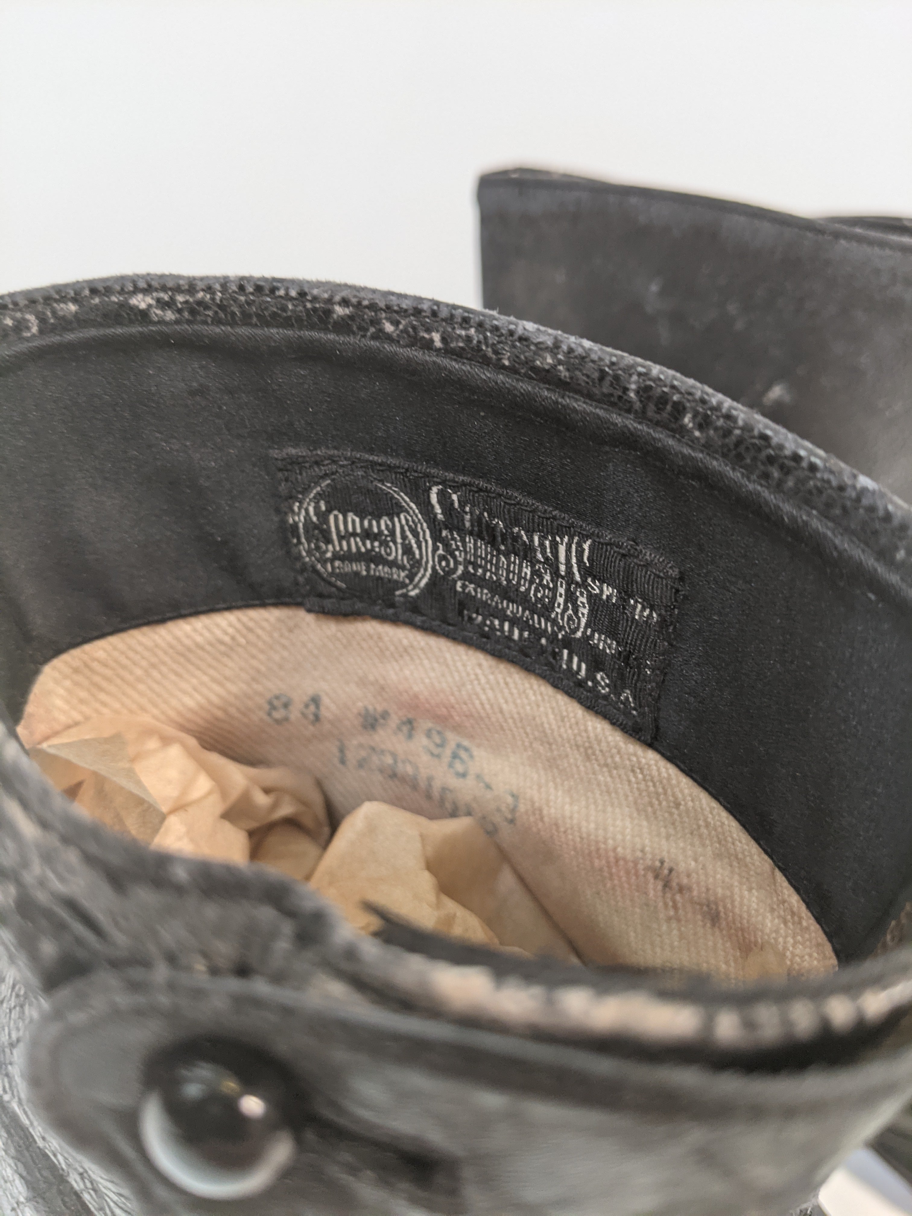 1890s "Sorosis" Side Button Boots | Approx Sz 8-8.5