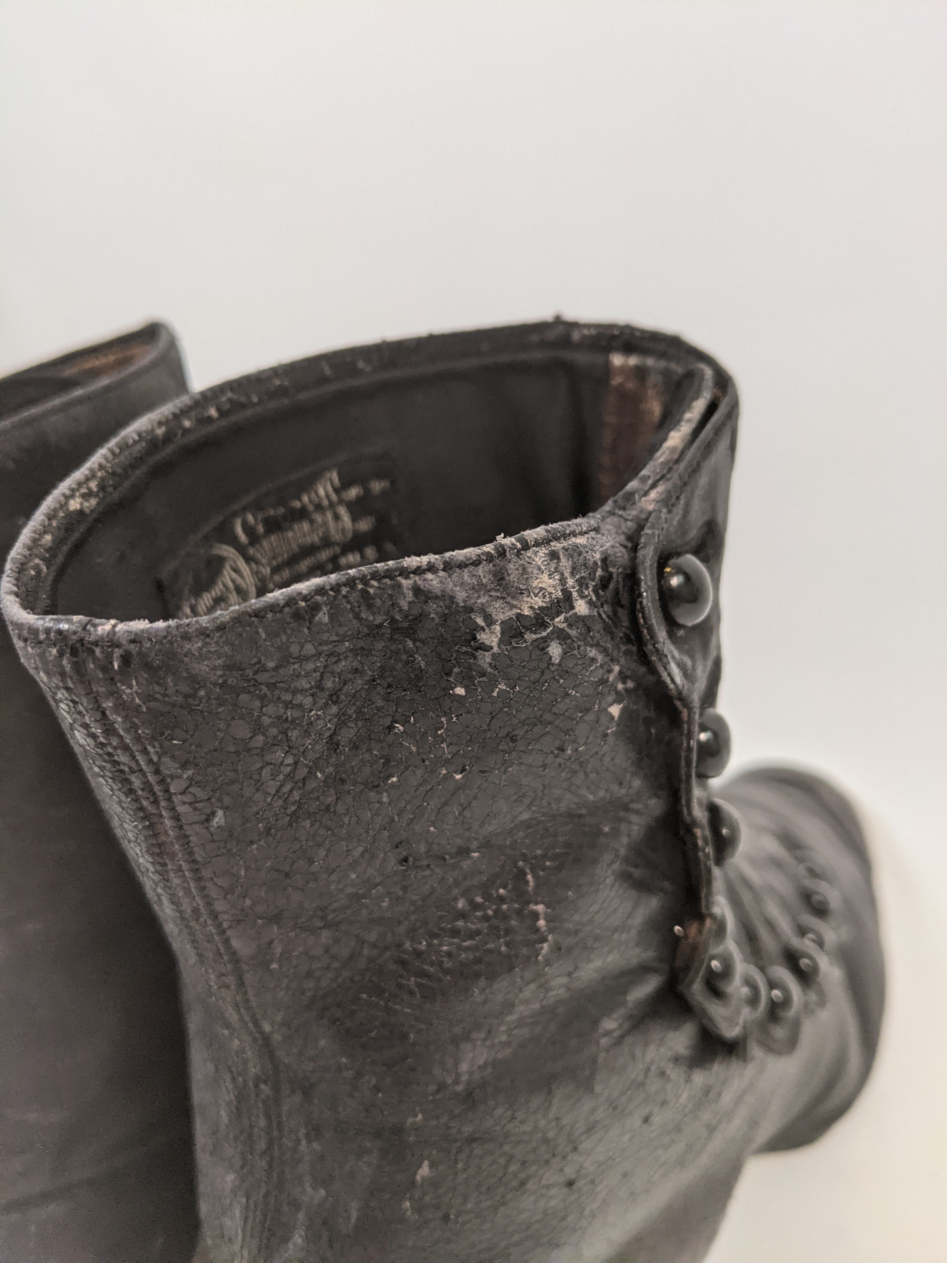1890s "Sorosis" Side Button Boots | Approx Sz 8-8.5