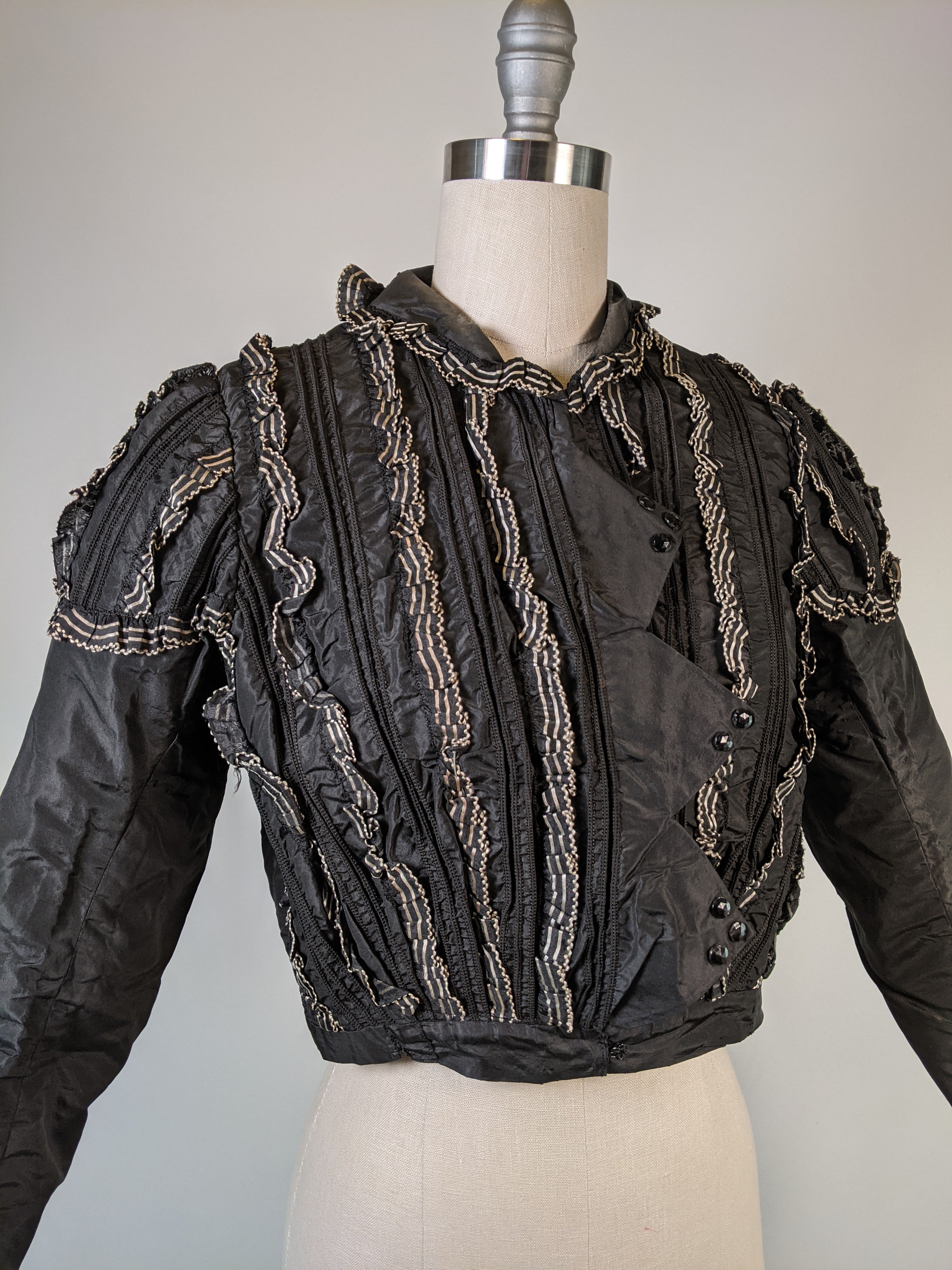 1900s Black + White Bodice