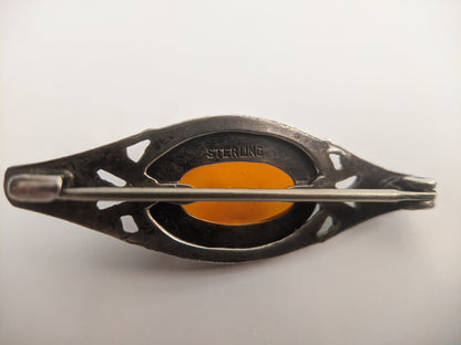 Art Nouveau Sterling Silver Brooch