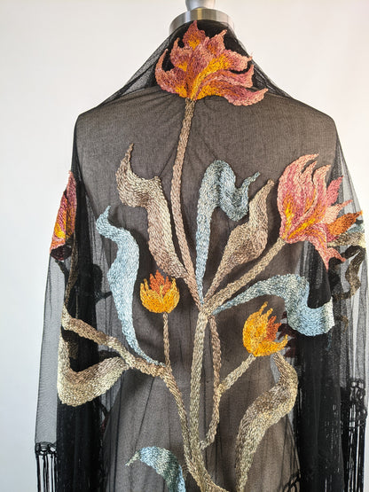 Art Nouveau Piano Shawl