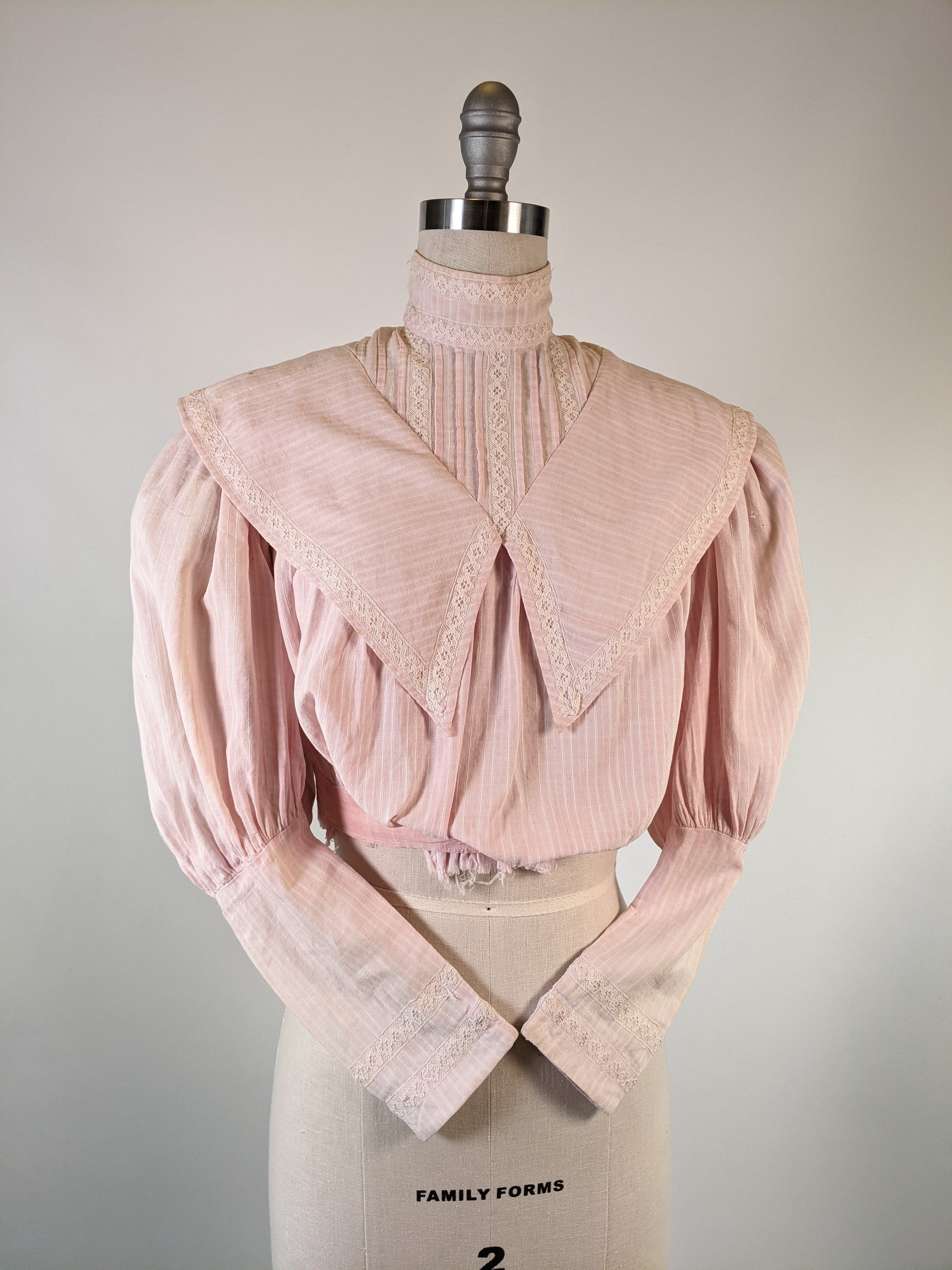 Edwardian Pink Cotton Shirtwaist