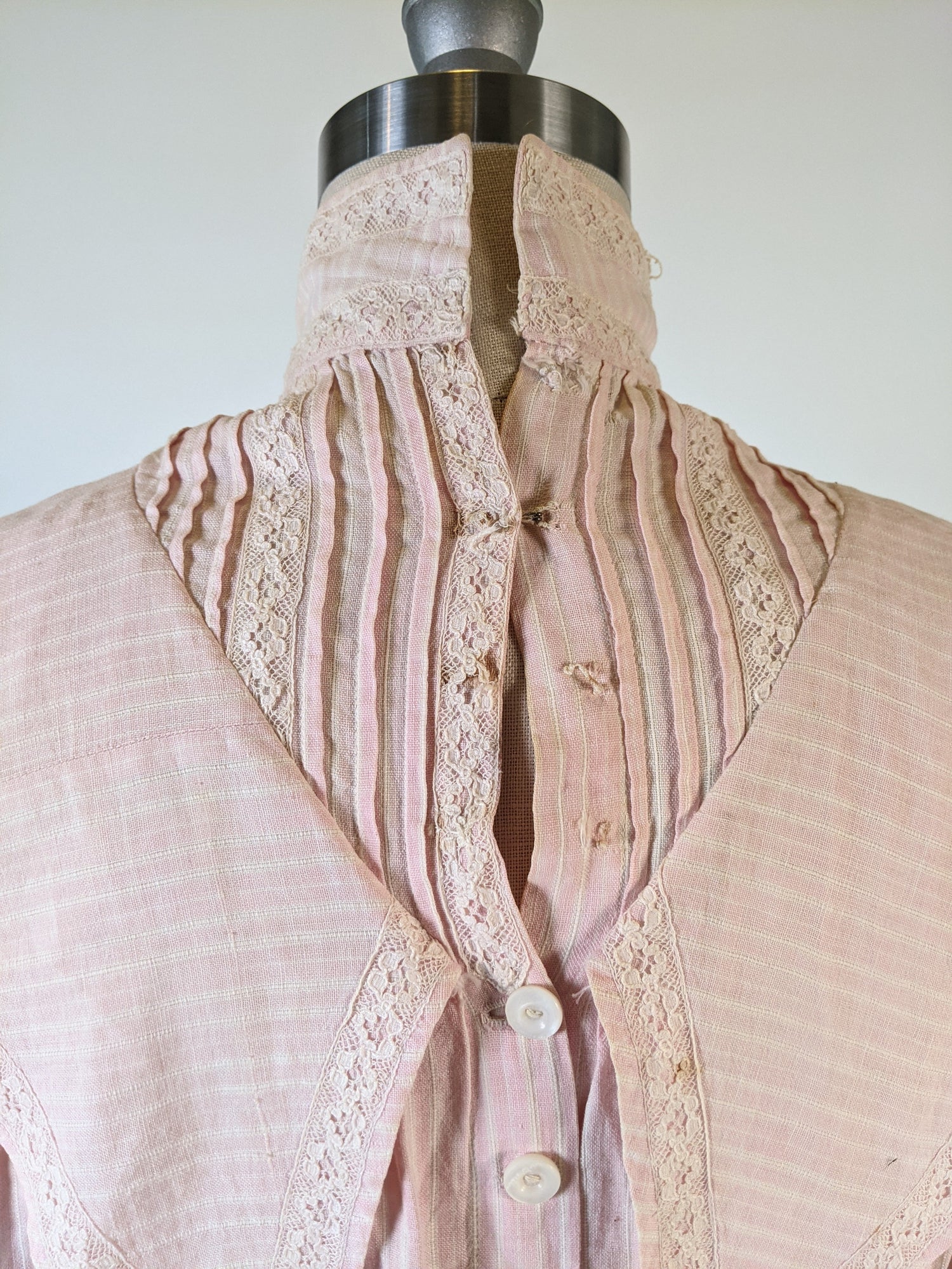 Edwardian Pink Cotton Shirtwaist