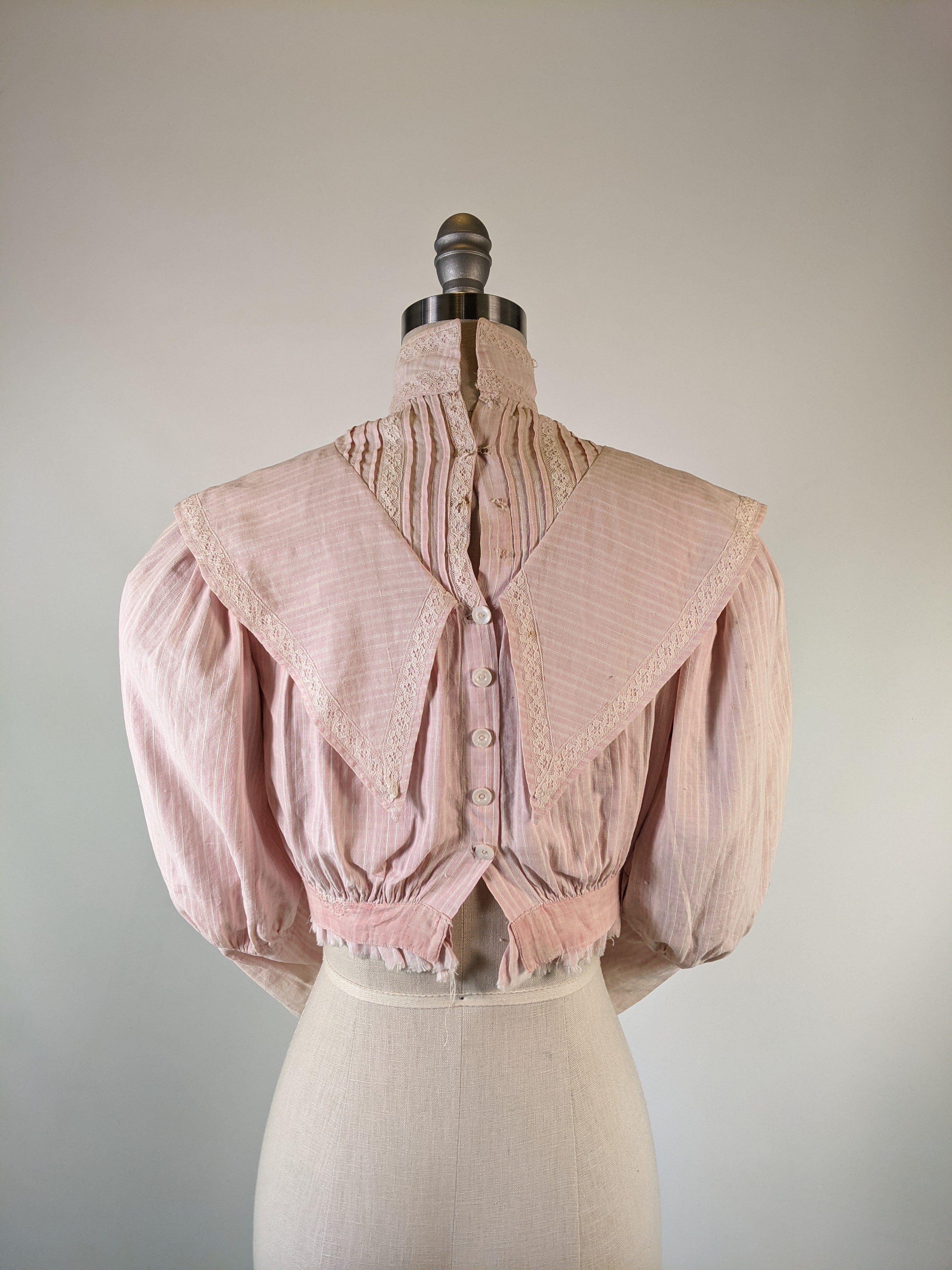 Edwardian Pink Cotton Shirtwaist