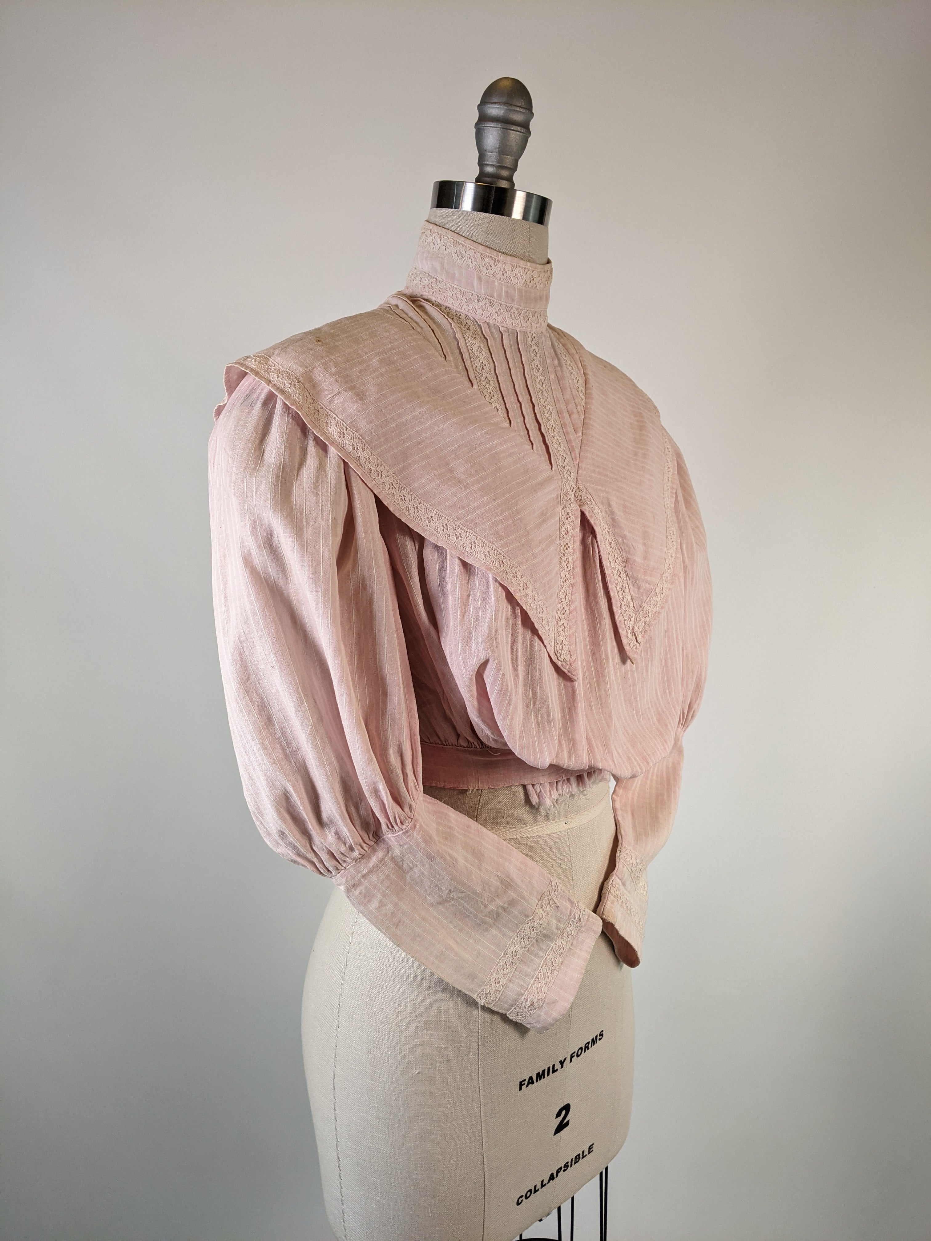 Edwardian Pink Cotton Shirtwaist