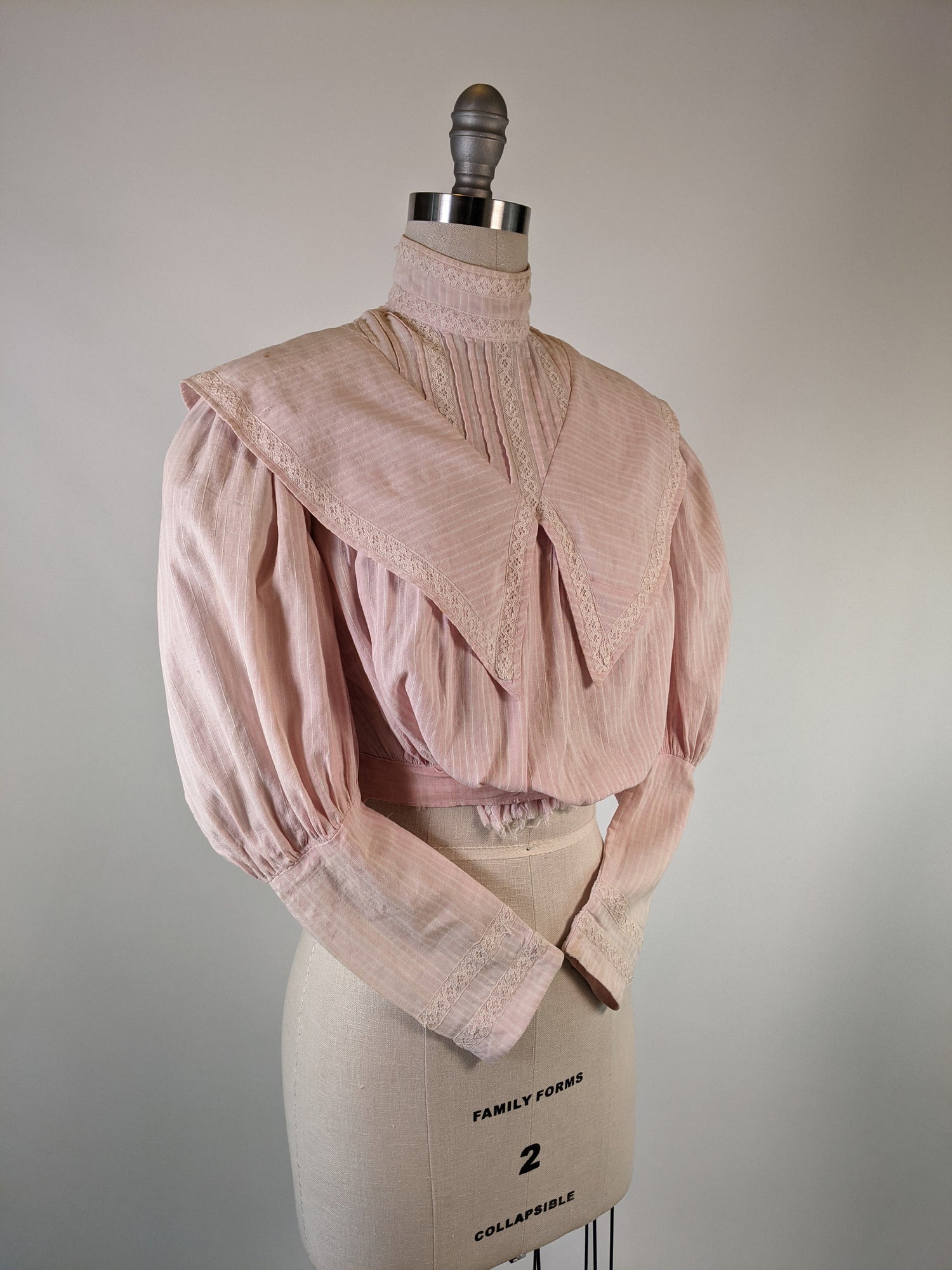 Edwardian Pink Cotton Shirtwaist